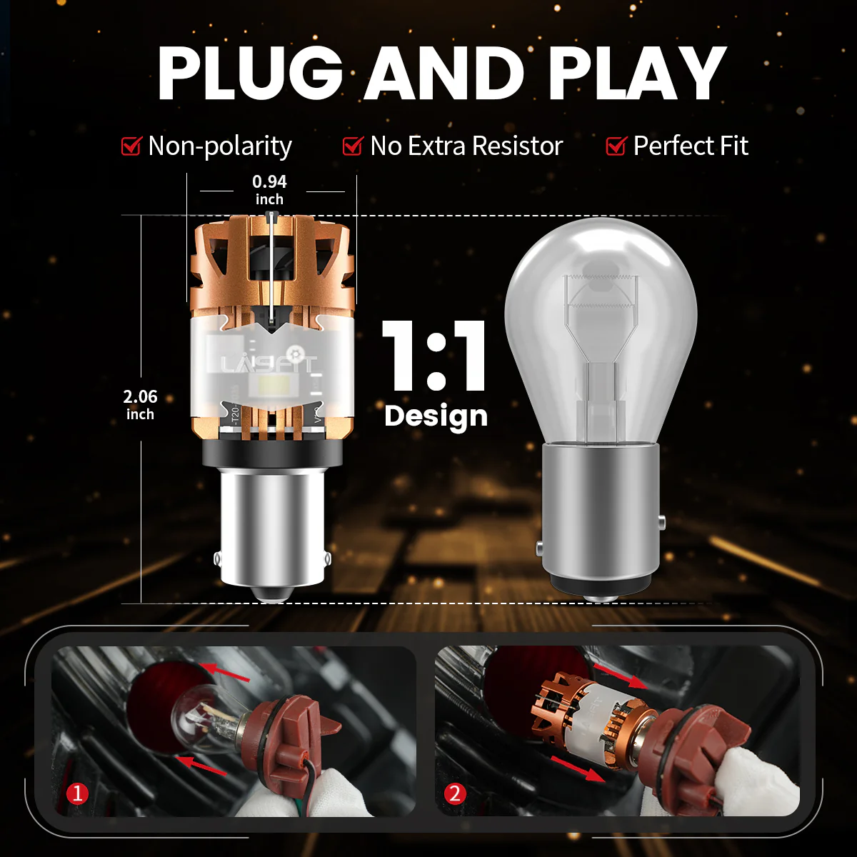 1156 CanBus-Ready Reverse Backup Light LED Bulbs | D2 Series - Image 12