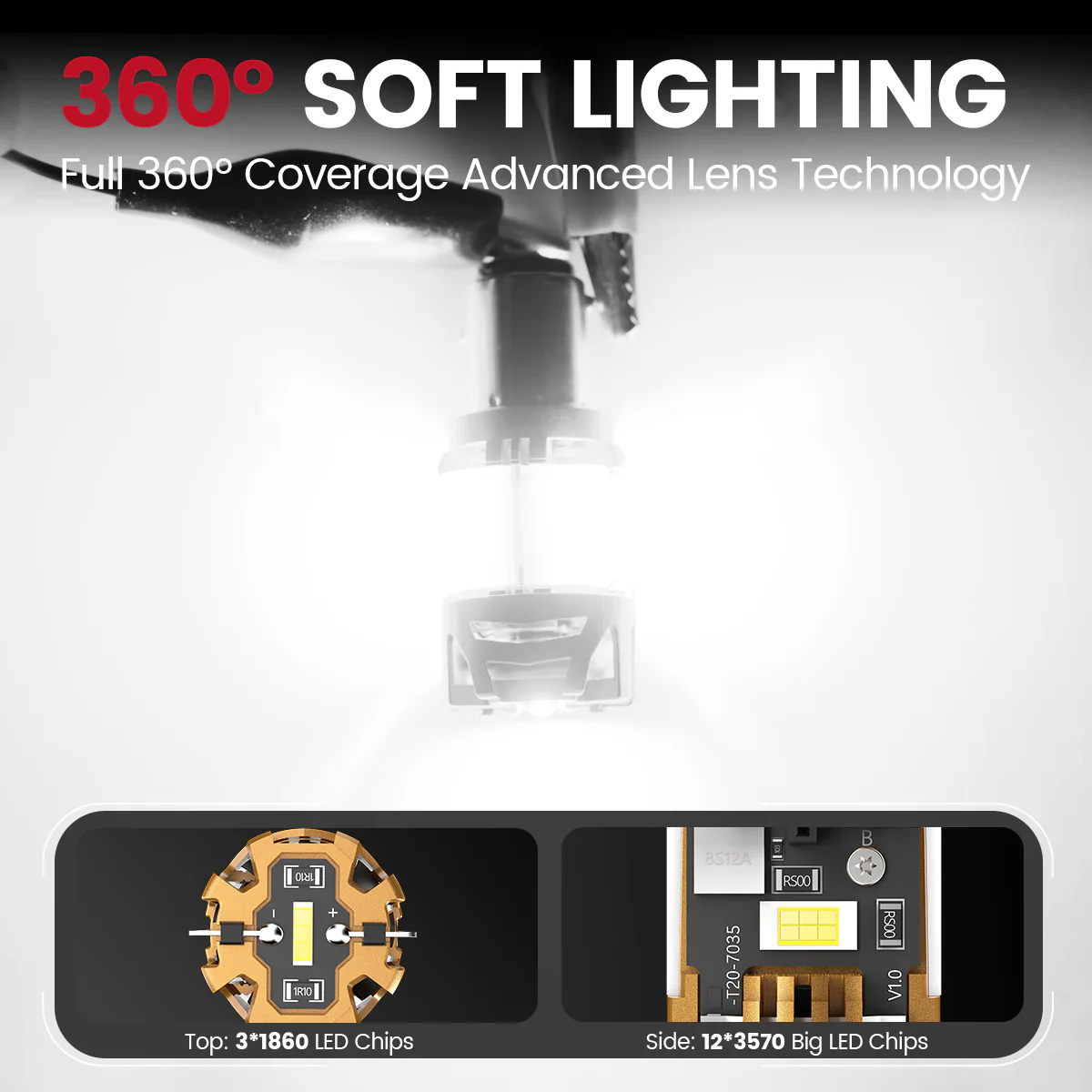 1156 CanBus-Ready Reverse Backup Light LED Bulbs | D2 Series - Image 8