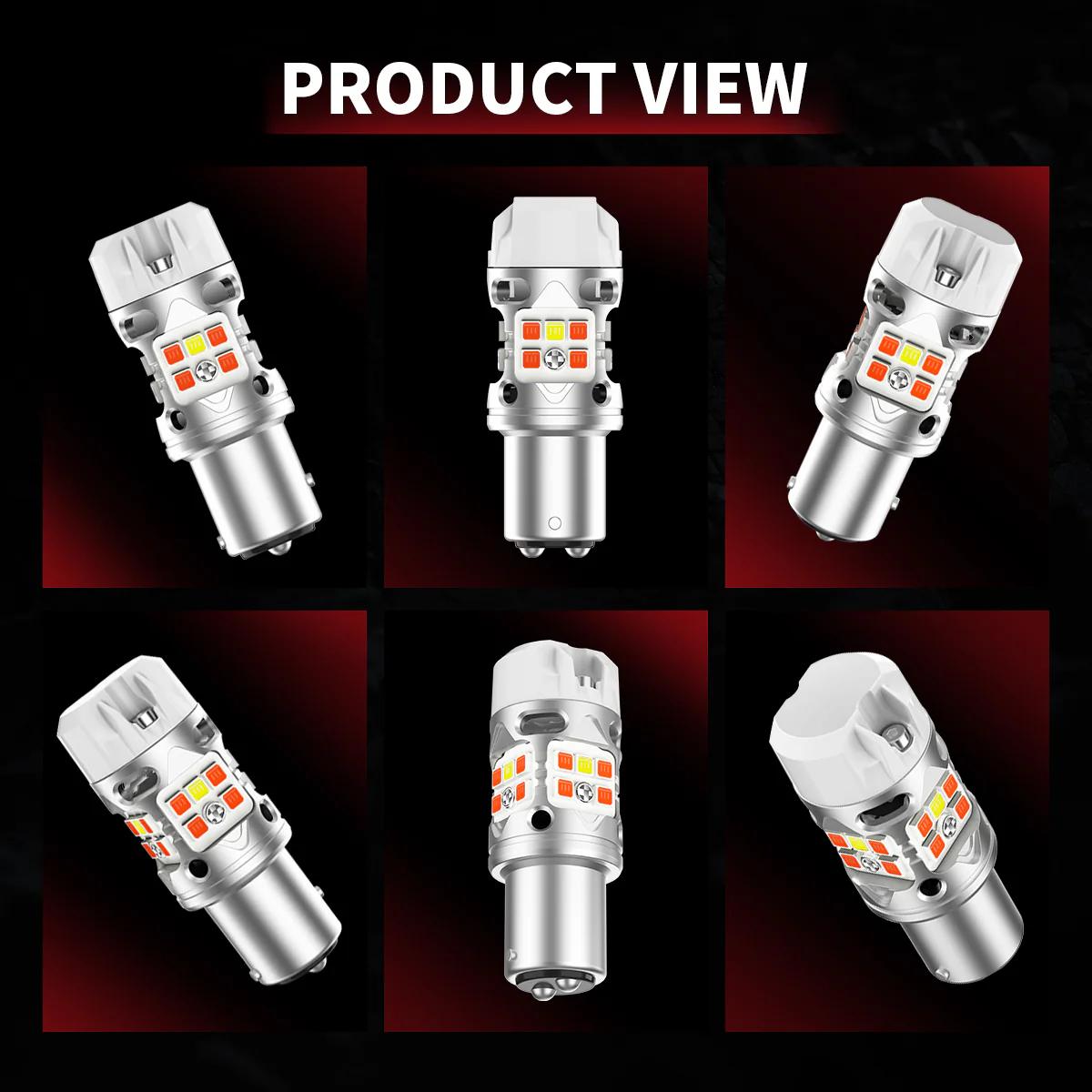 1157 2057 LED Front Turn Signal Bulbs CanBus-Ready Switchback | T3 Series - Image 12