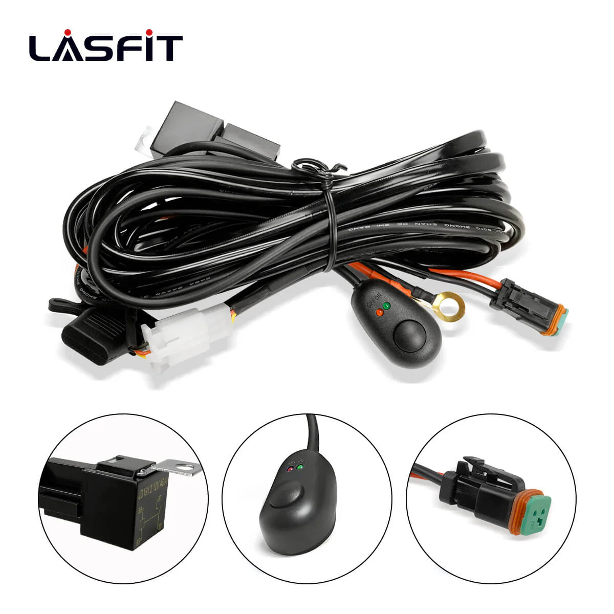 12 Inch Off-Road LED Light Bars Combo Flood Spot Single Row - LASFIT - Image 13