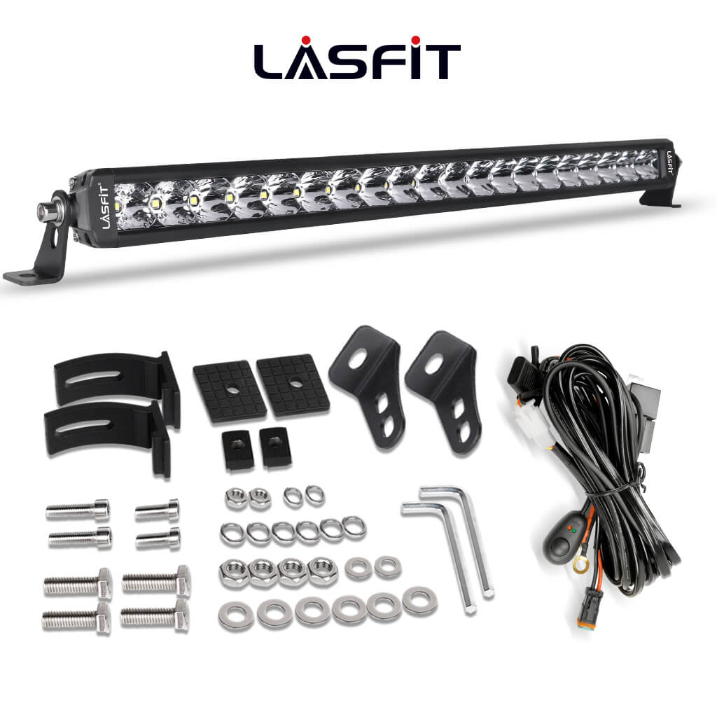 22 Inch Off-Road LED Light Bars Bumper Grille Combo Flood Spot Single Row - LASFIT - Image 17