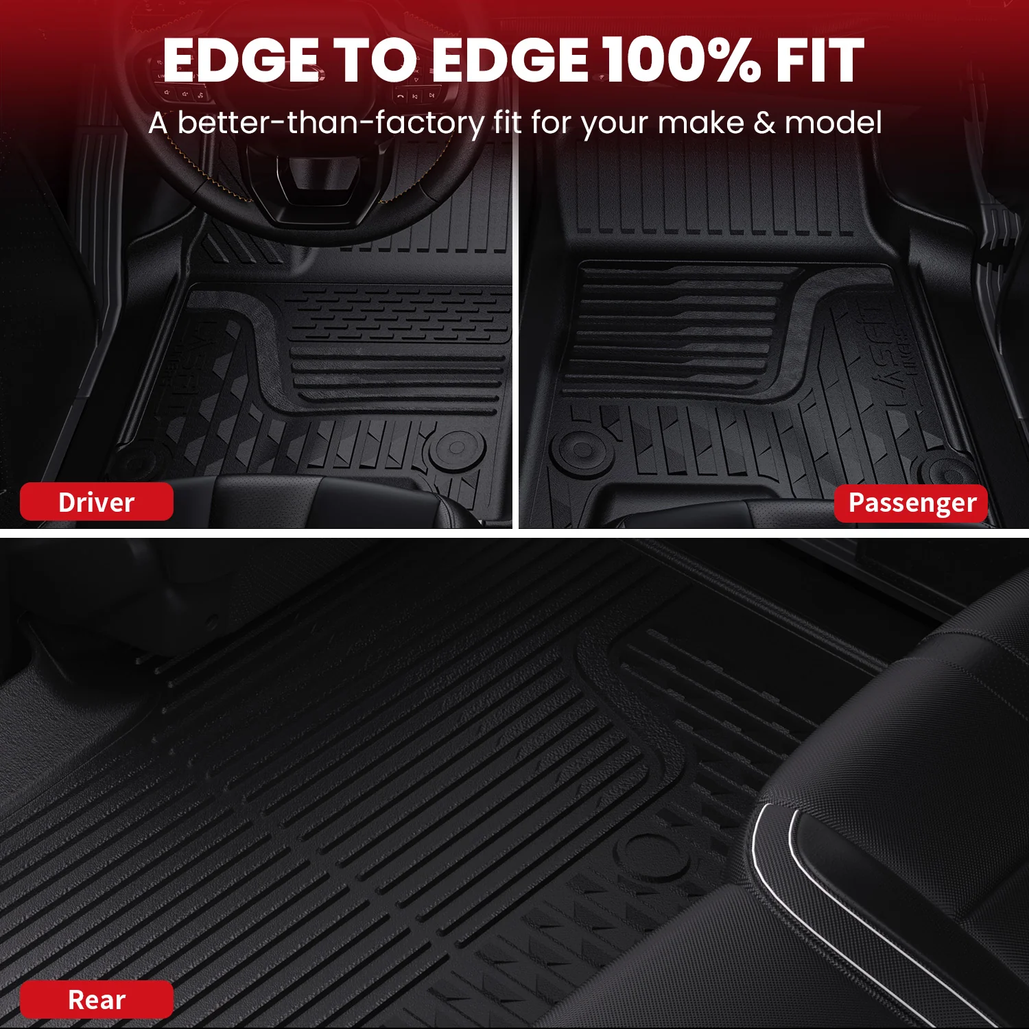 Fit for 2002-2008 RAM 1500 Quad Cab Floor Mats, Fit Carpet Flooring, Not Fit have 4X4 Shifter - Image 10