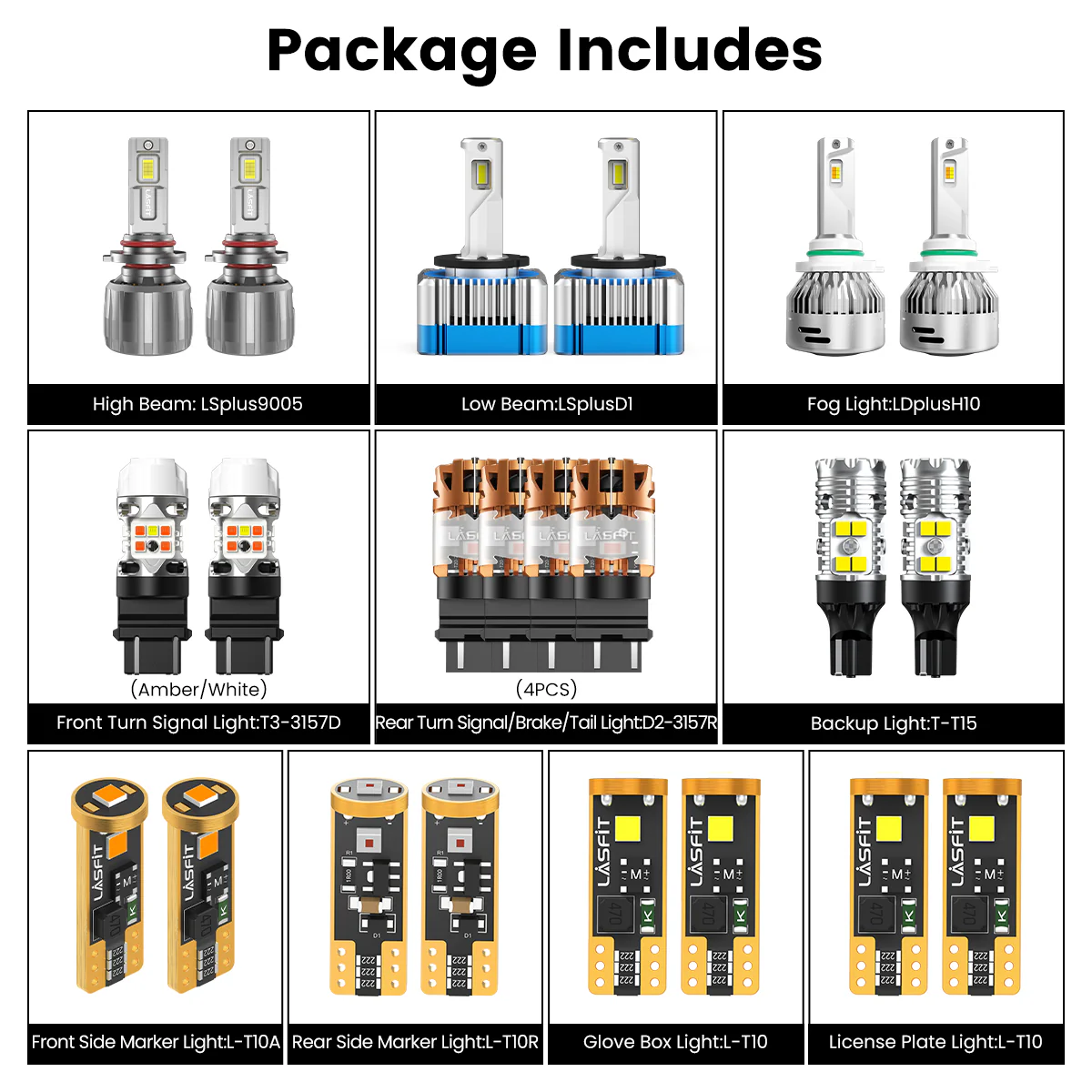 Fit for 2006-2010 Dodge Charger The Brightest LED Bulbs Upgrade - Image 5