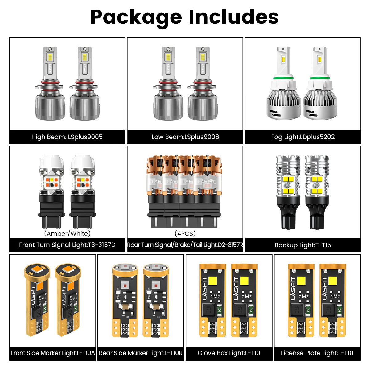 Fit for 2006-2010 Dodge Charger The Brightest LED Bulbs Upgrade - Image 8