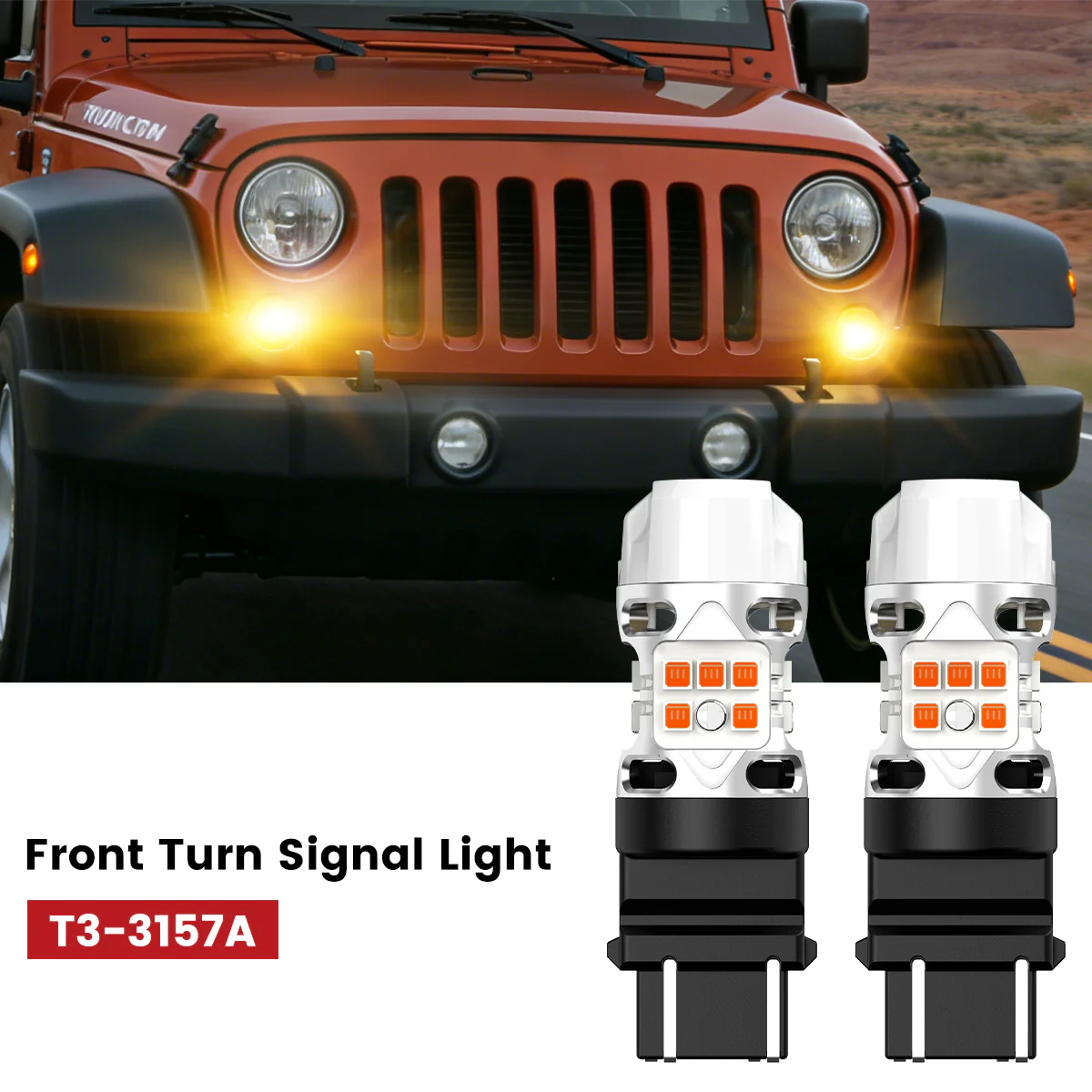 Fit for 2007-2009 Jeep Wrangler The Brightest LED Bulbs Upgrade - Image 21