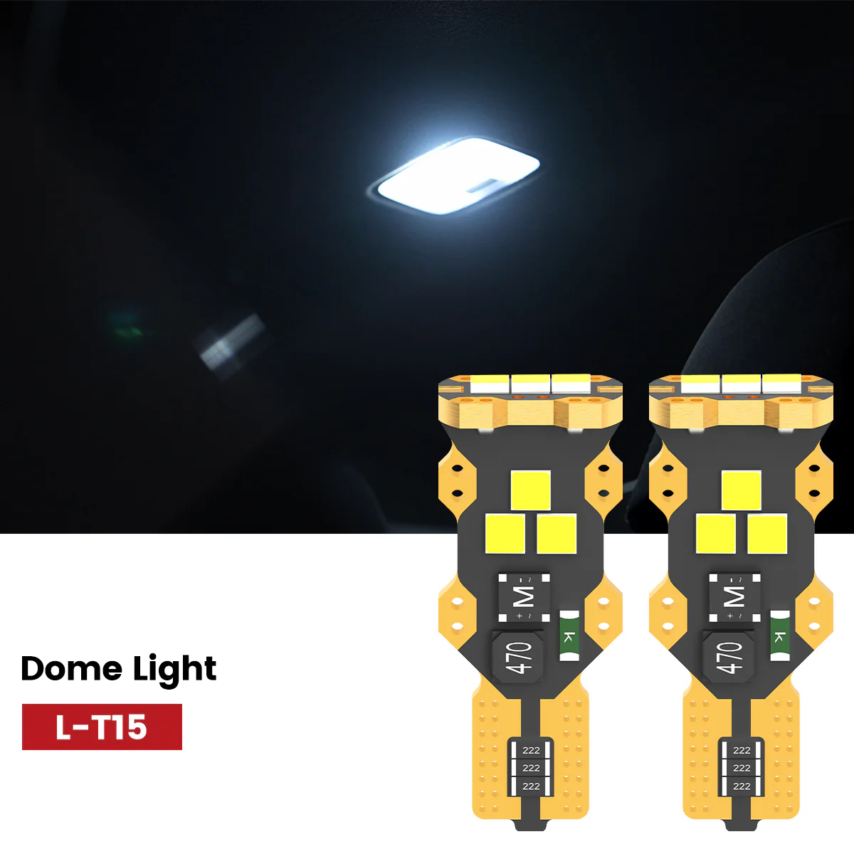Fit for 2007-2009 Jeep Wrangler The Brightest LED Bulbs Upgrade - Image 31