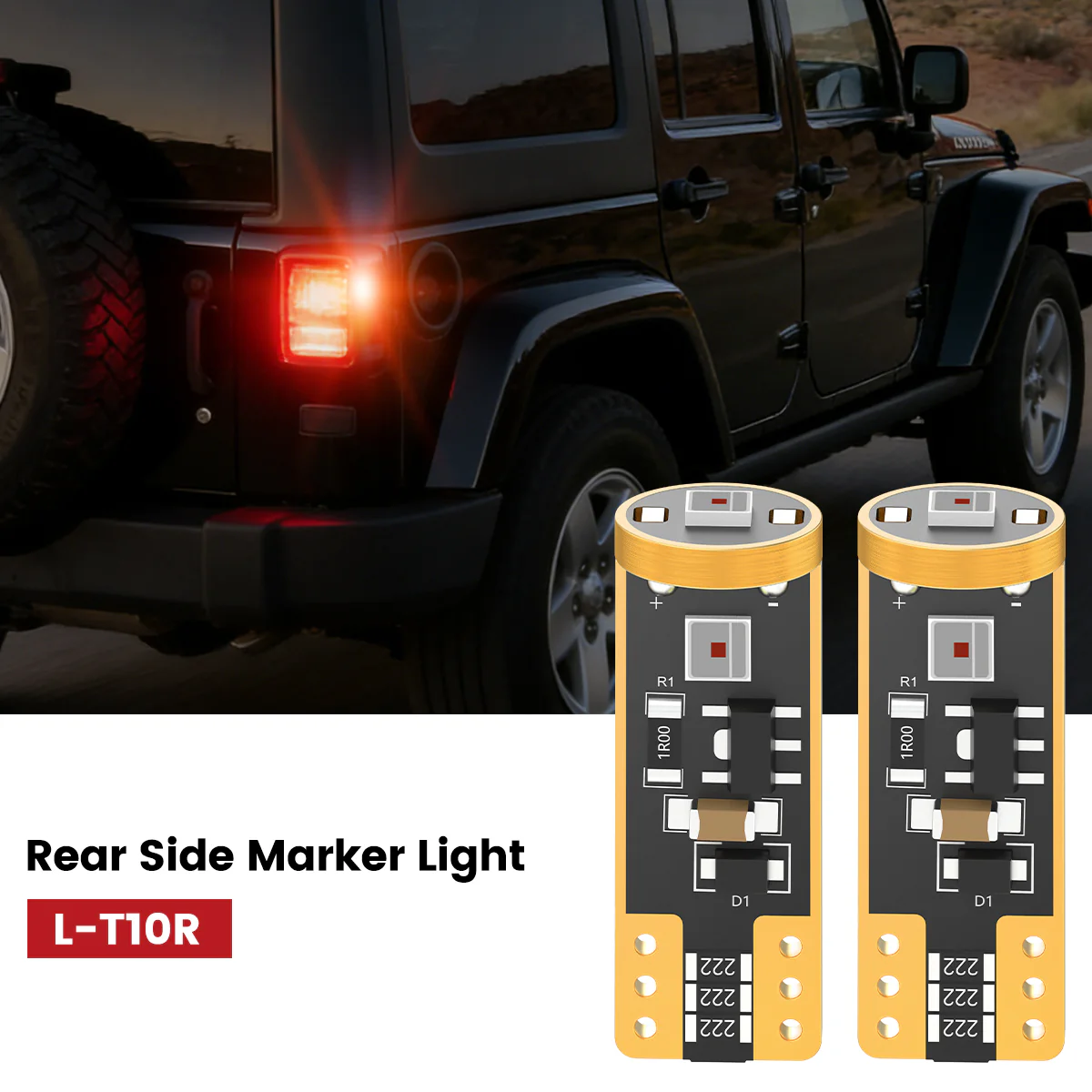 Fit for 2007-2009 Jeep Wrangler The Brightest LED Bulbs Upgrade - Image 39