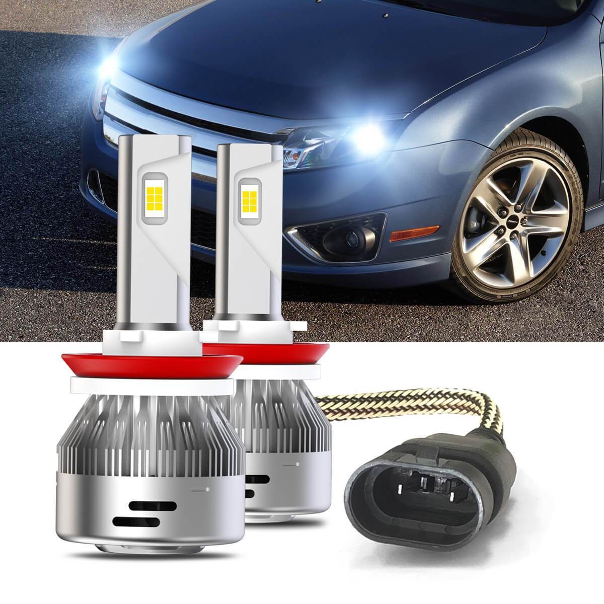 Fit for 2007-2011 Ford Fusion Custom H7 LED Bulbs Exterior Interior Light Plug and Play - Image 17