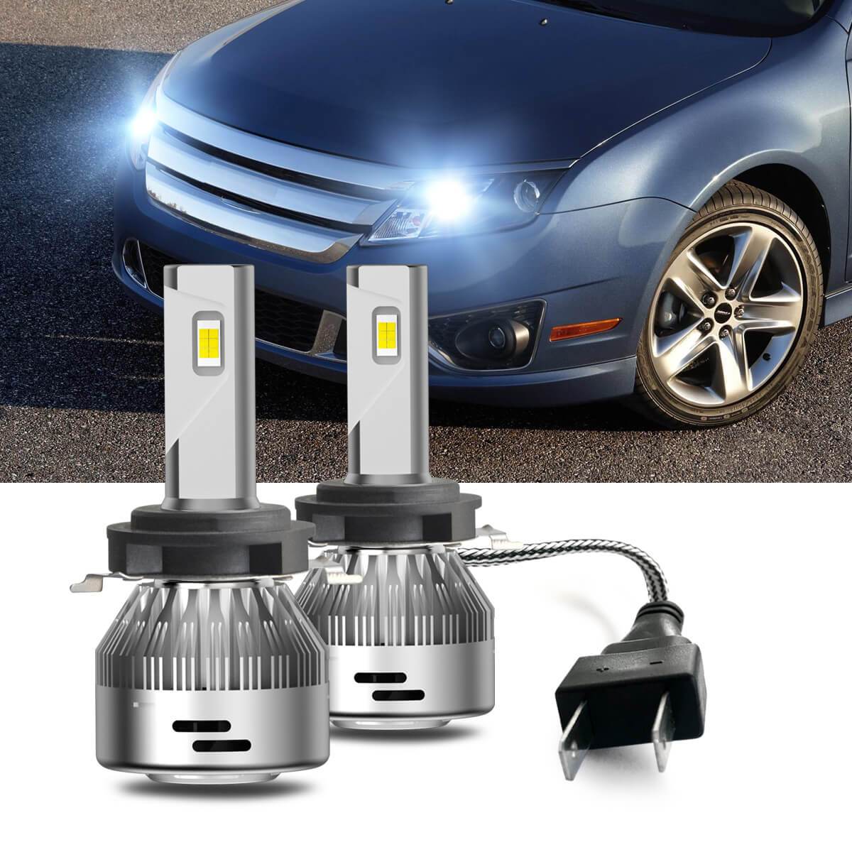 Fit for 2007-2011 Ford Fusion Custom H7 LED Bulbs Exterior Interior Light Plug and Play - Image 7