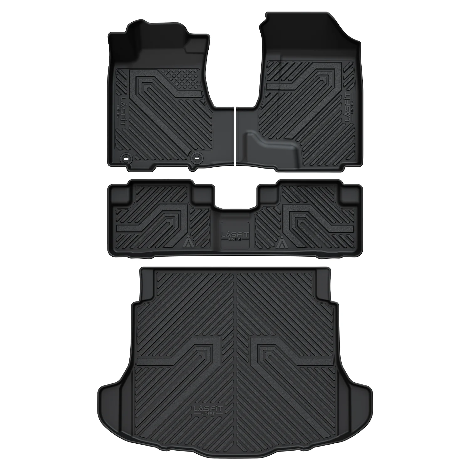 Fit for 2007-2011 Honda CR-V Floor Mats & Cargo Mat(For Passenger Seat Without Subwoofer)