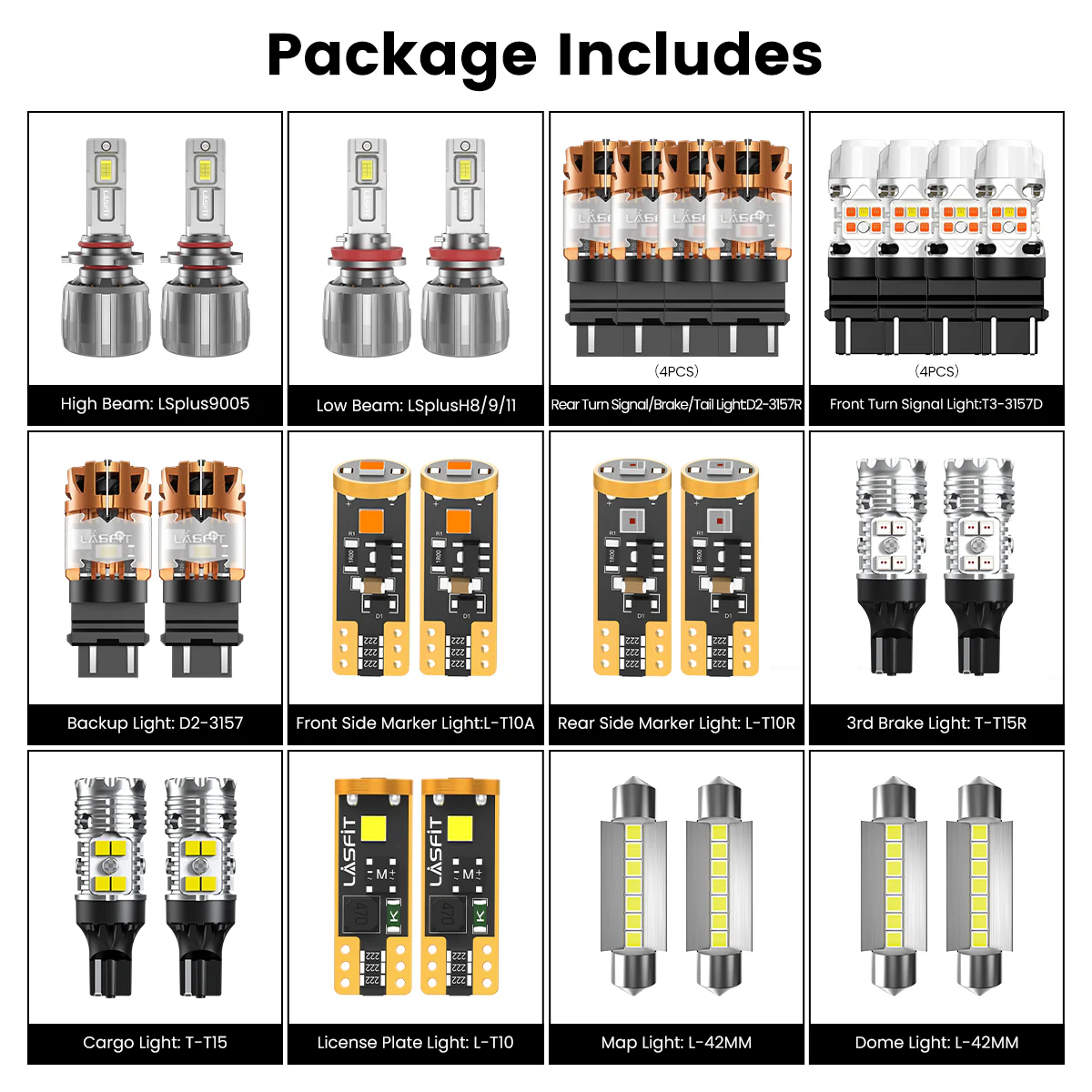 Fit for 2007-2014 GMC Sierra 2500HD 3500HD The Brightest LED Bulbs Upgrade - Image 6