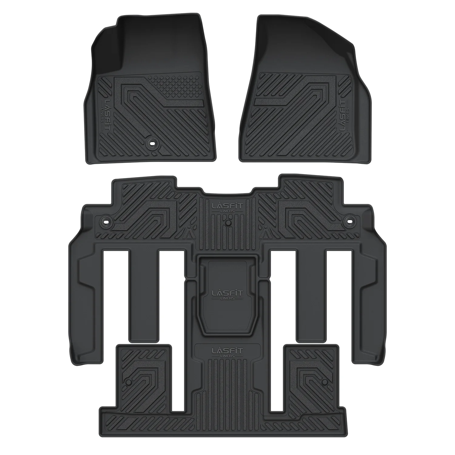 Fit for 2008-2010 Saturn Outlook Floor Mats, Fit 2nd Row Bucket Seating Only