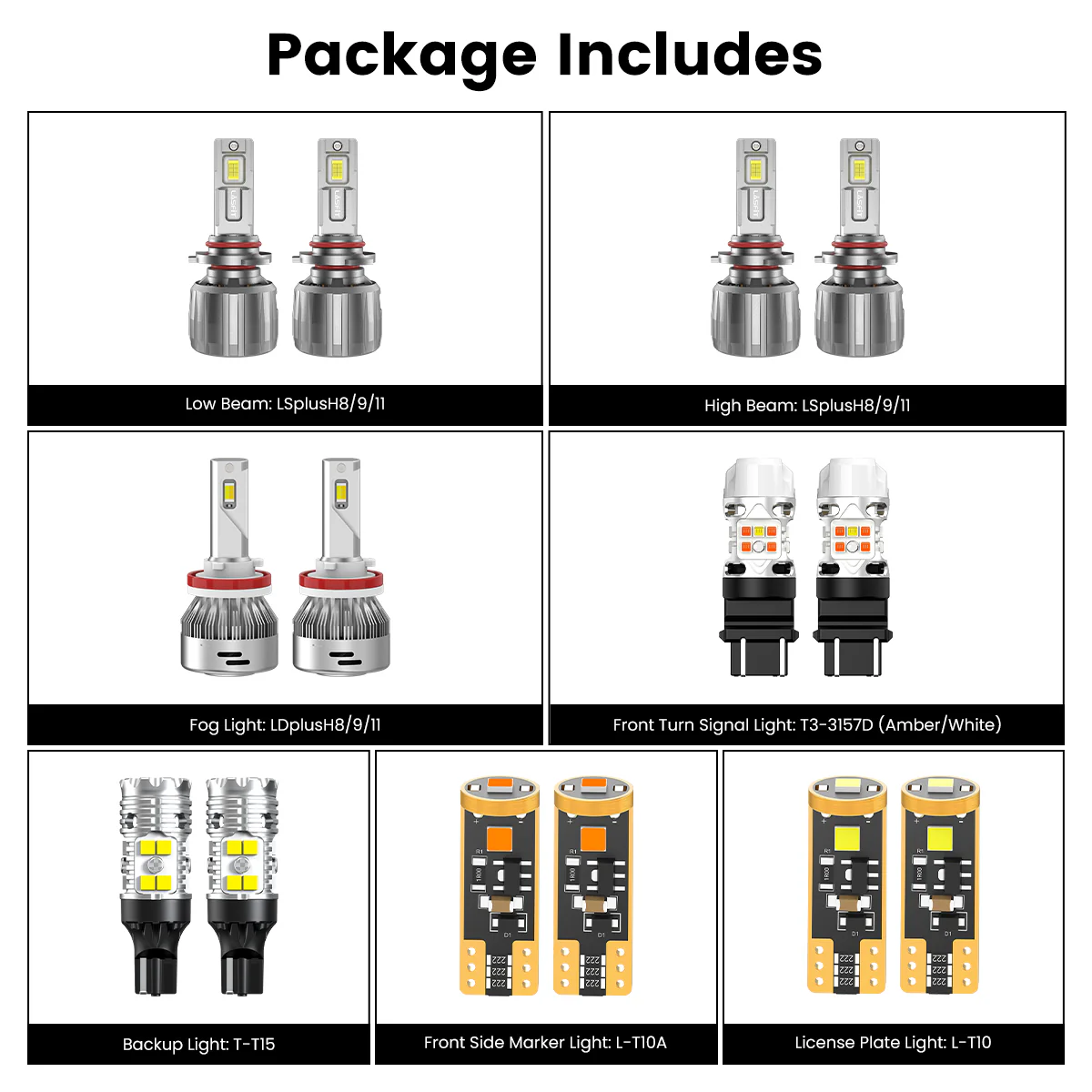 Fit for 2008-2012 Chevrolet Malibu The Brightest LED Bulbs Upgrade - Image 2