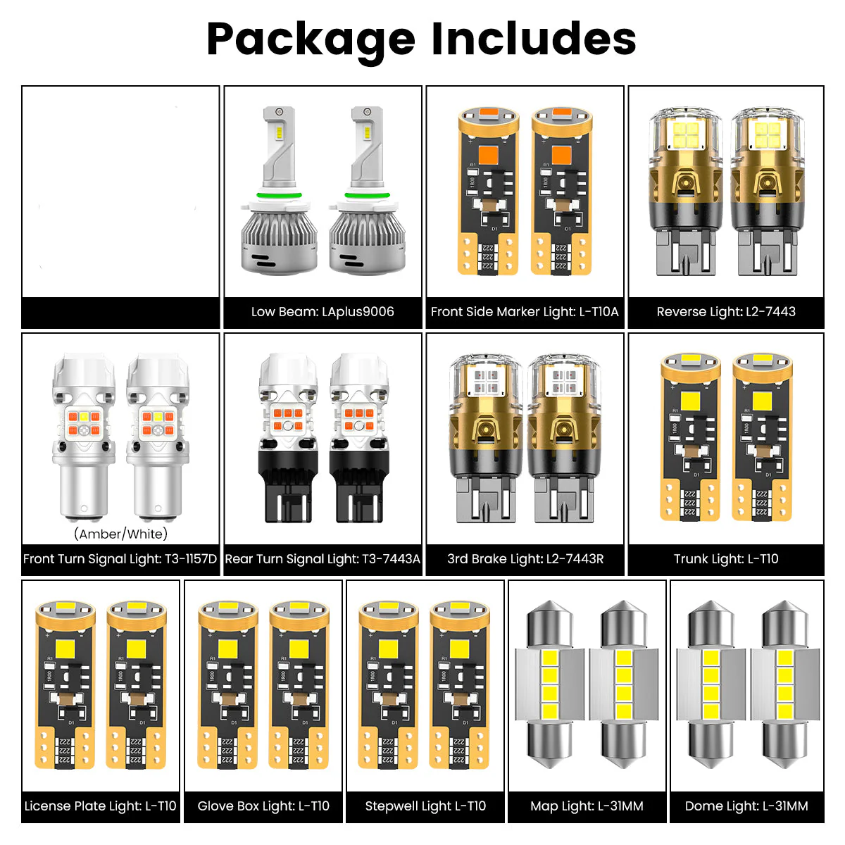 Fit for 2008-2012 Honda Accord LED Bulbs Upgrade - Image 8