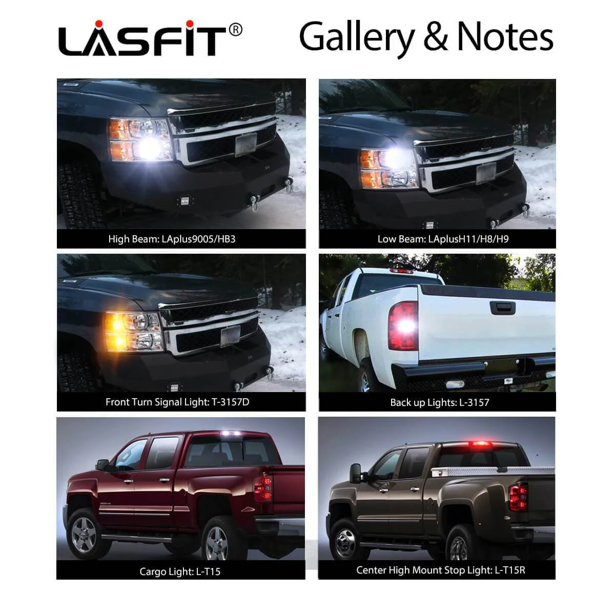 Fit for 2007-2014 Chevrolet Silverado 2500 3500 LED Bulbs Upgrade | Tested and Verified - Image 6