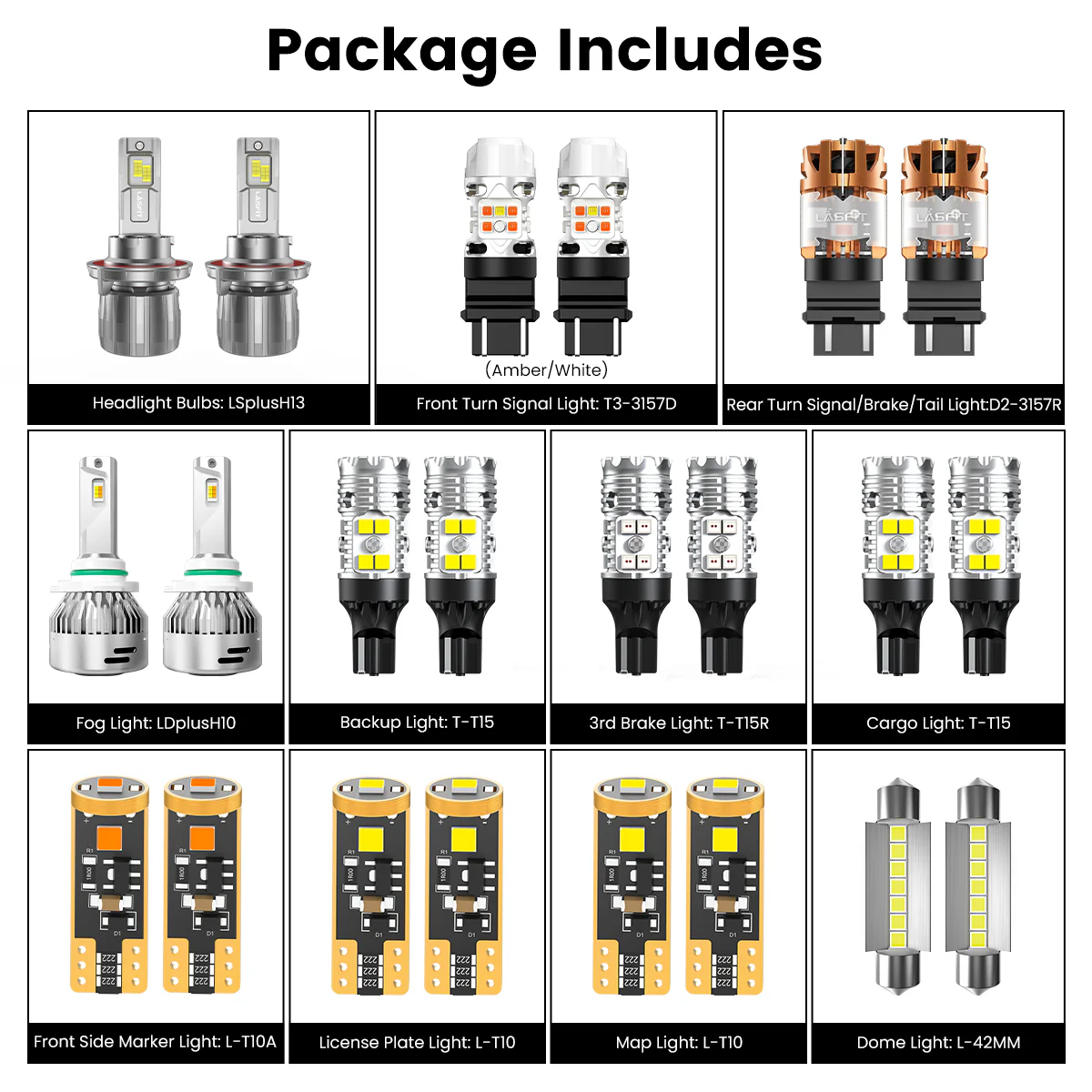 Fit for 2008-2016 Ford F-450 F-550 Super Duty The Brightest LED Bulbs Upgrade - Image 3