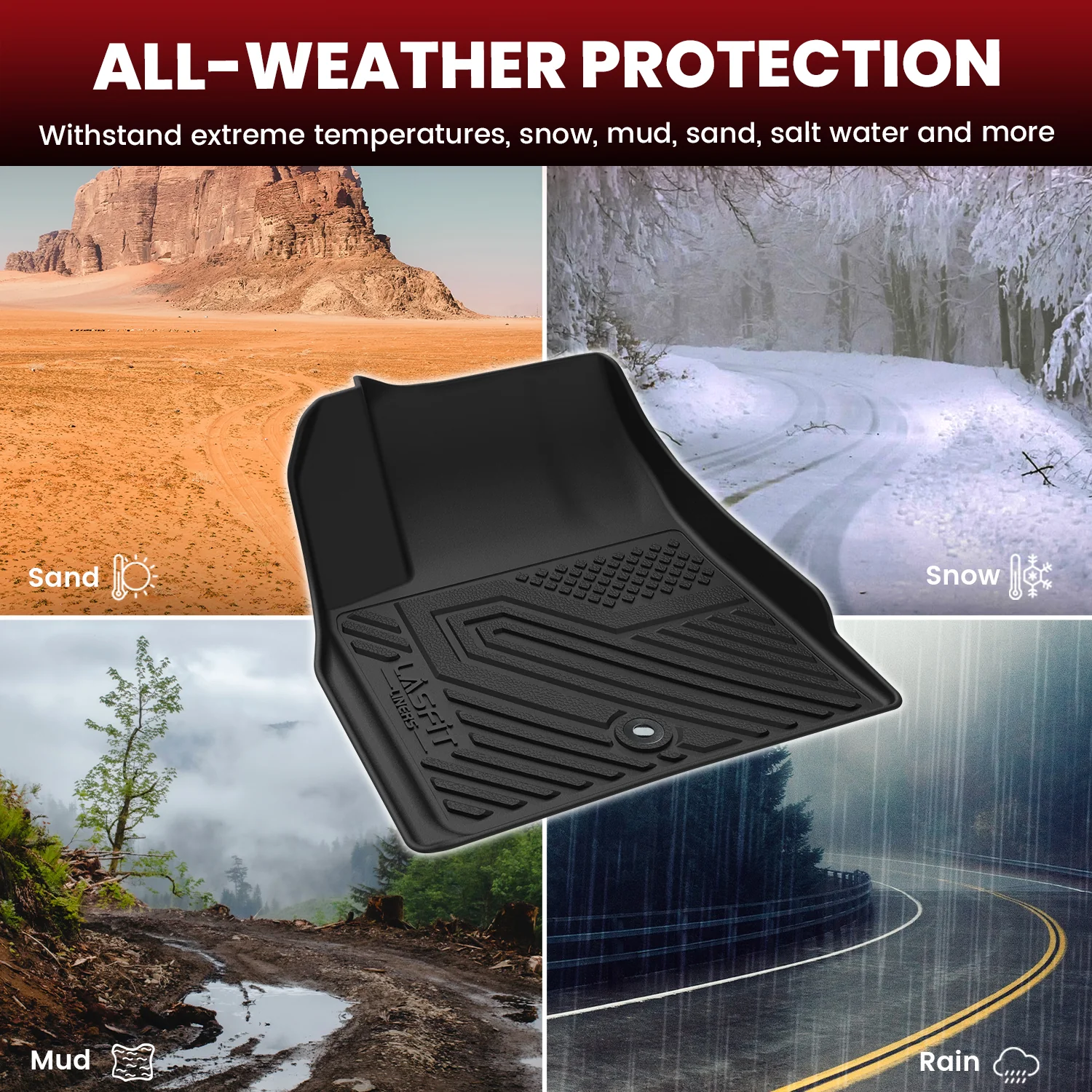 Fit for 2008-2017 Buick Enclave Floor Mats or Cargo & Seatback Mats - Image 6