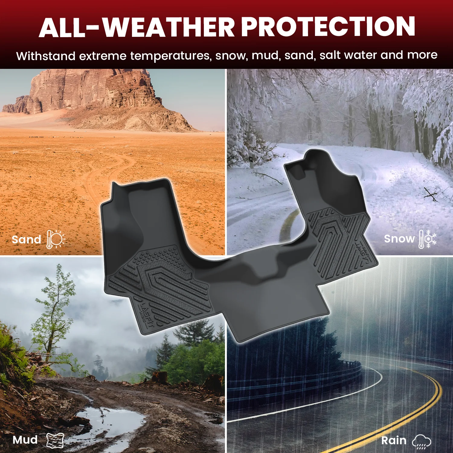 Fit for 2000-2026 Chevrolet Express 1st Row Custom Floor Mats - Image 5