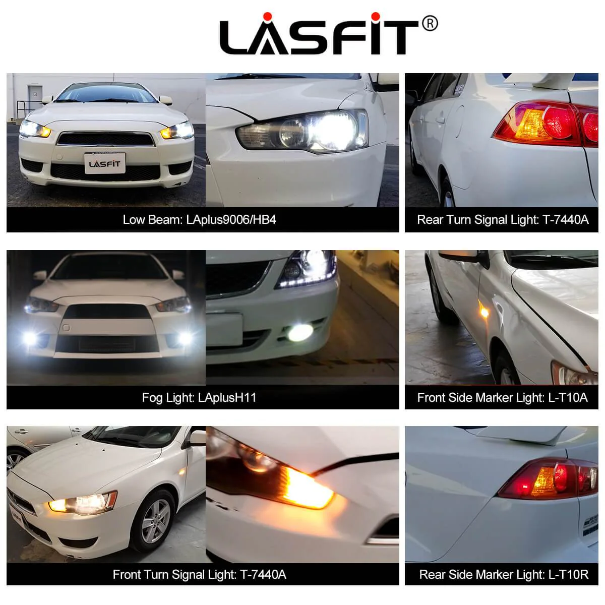 Fit for 2008 Mitsubishi Lancer LED 9006 Bulbs Exterior Interior Lights - Image 2