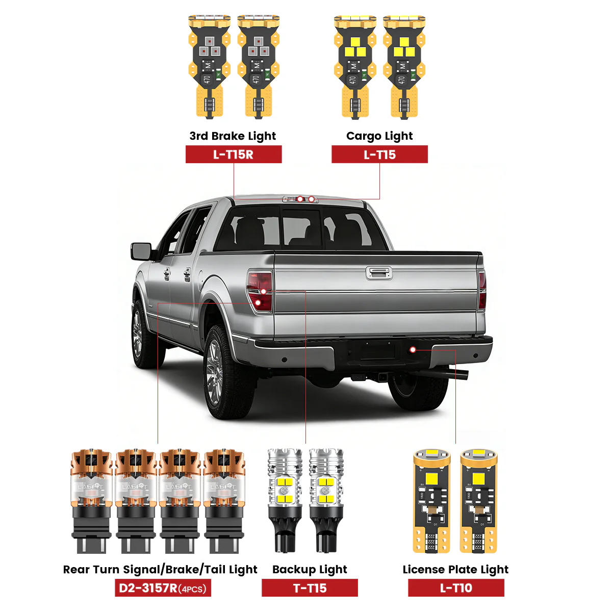 Fit for 2009-2012 Ford F-150 The Brightest LED Bulbs Upgrade | Tested and Verified - Image 2