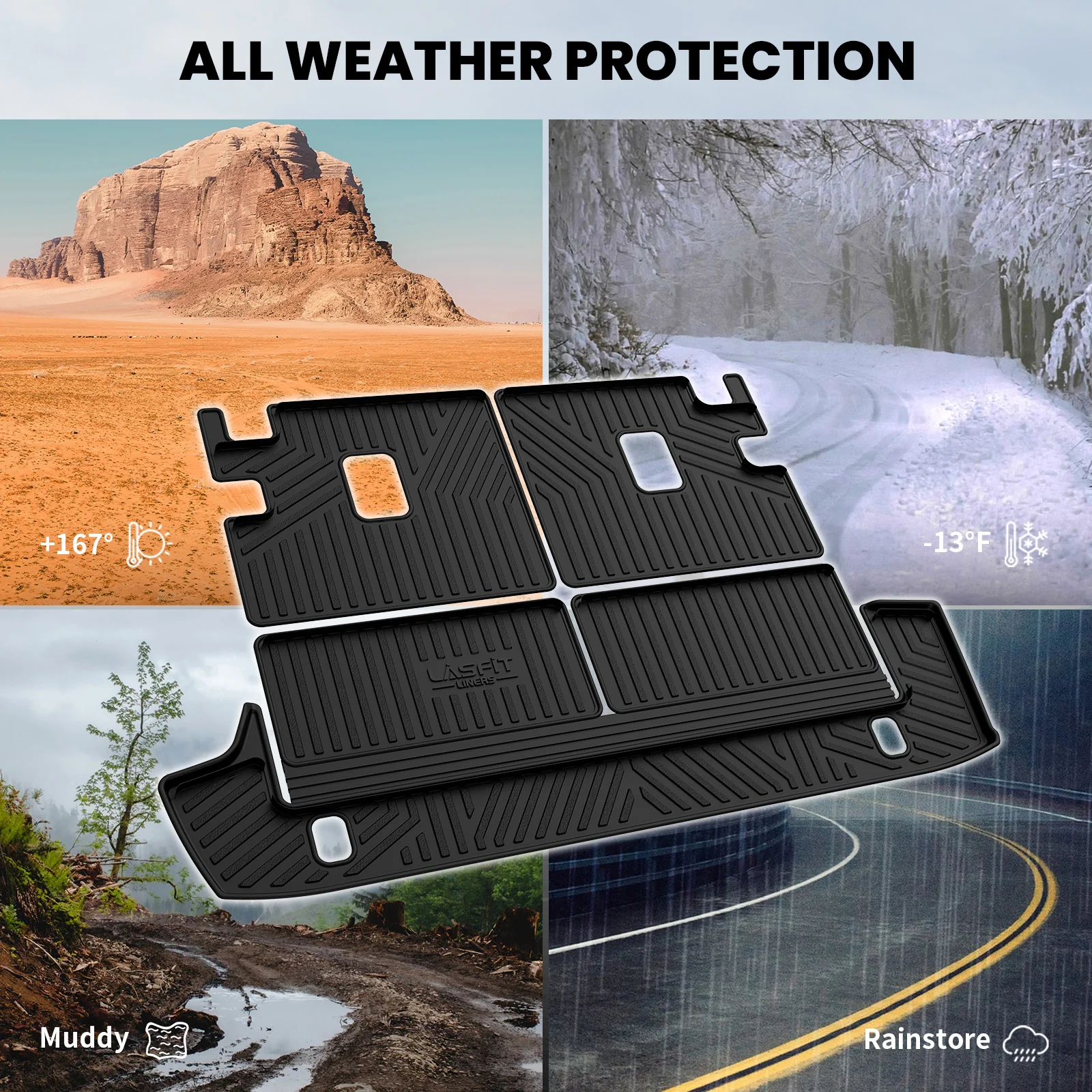 Fit for 2013-2024 Toyota 4Runner Floor Mats or Seatback & Cargo Mats - Image 49