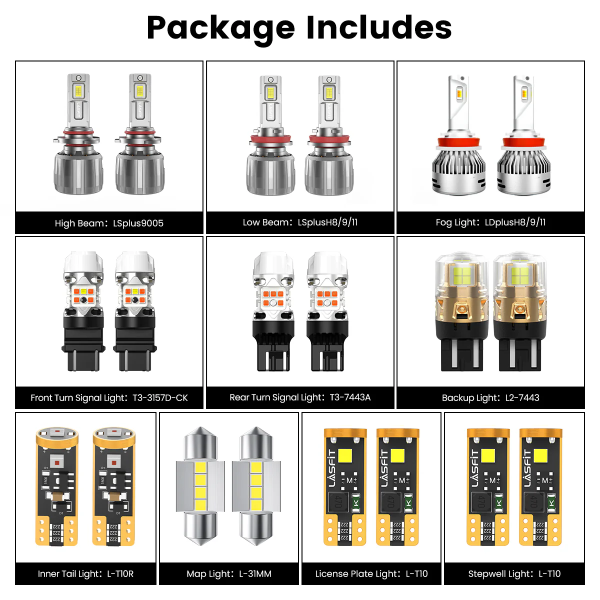 Fit for 2011-2013 Honda Odyssey The Brightest LED Bulbs Upgrade | Tested and Verified - Image 5