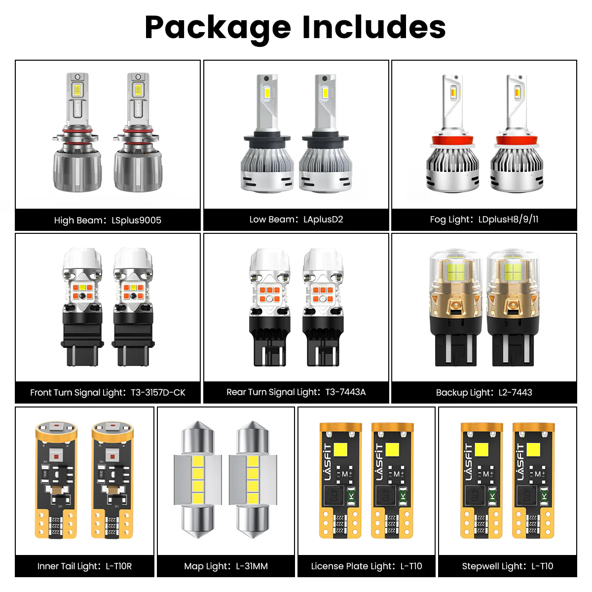 Fit for 2011-2013 Honda Odyssey The Brightest LED Bulbs Upgrade | Tested and Verified - Image 8