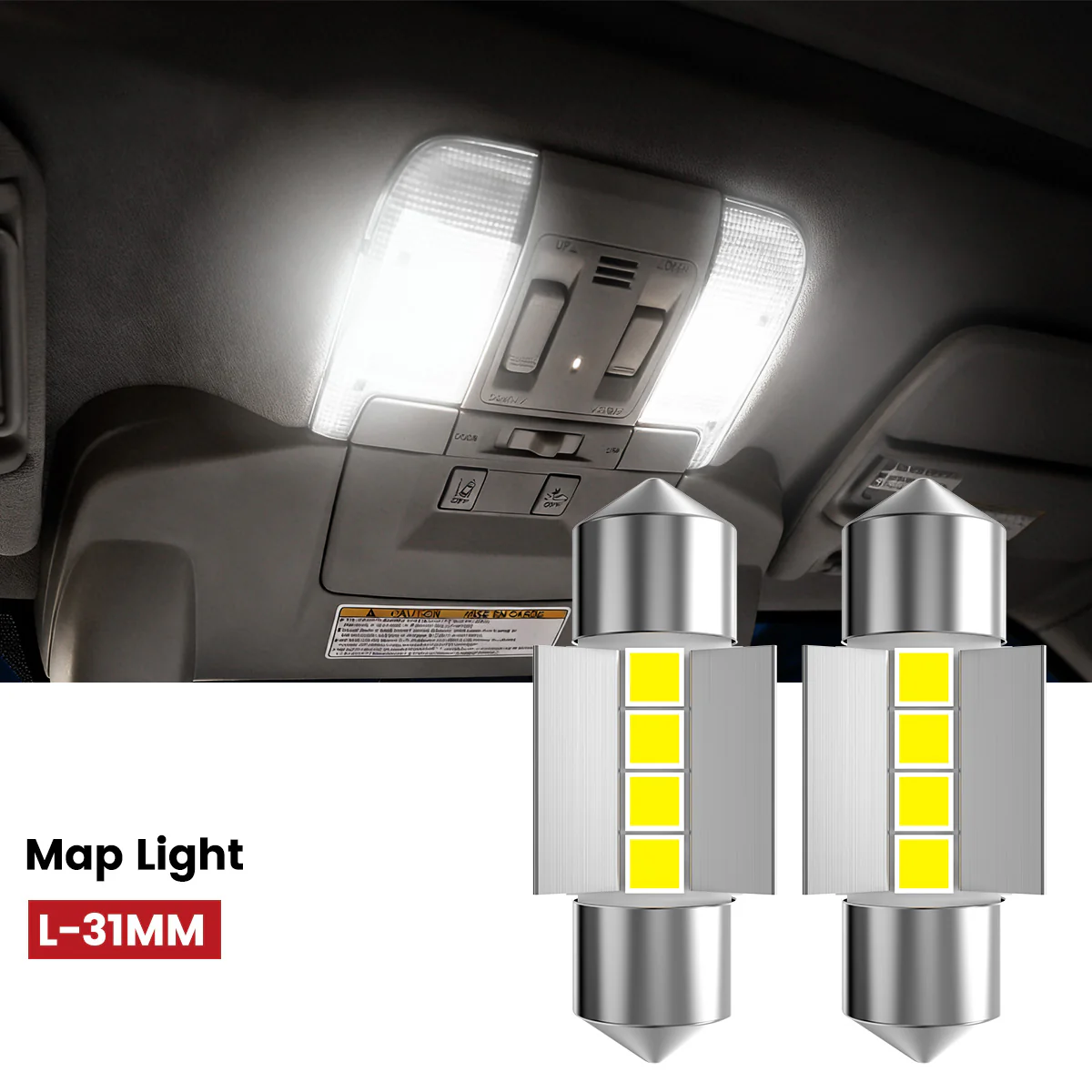 Fit for 2011-2013 Hyundai Elantra The Brightest LED Bulbs Upgrade - Image 63