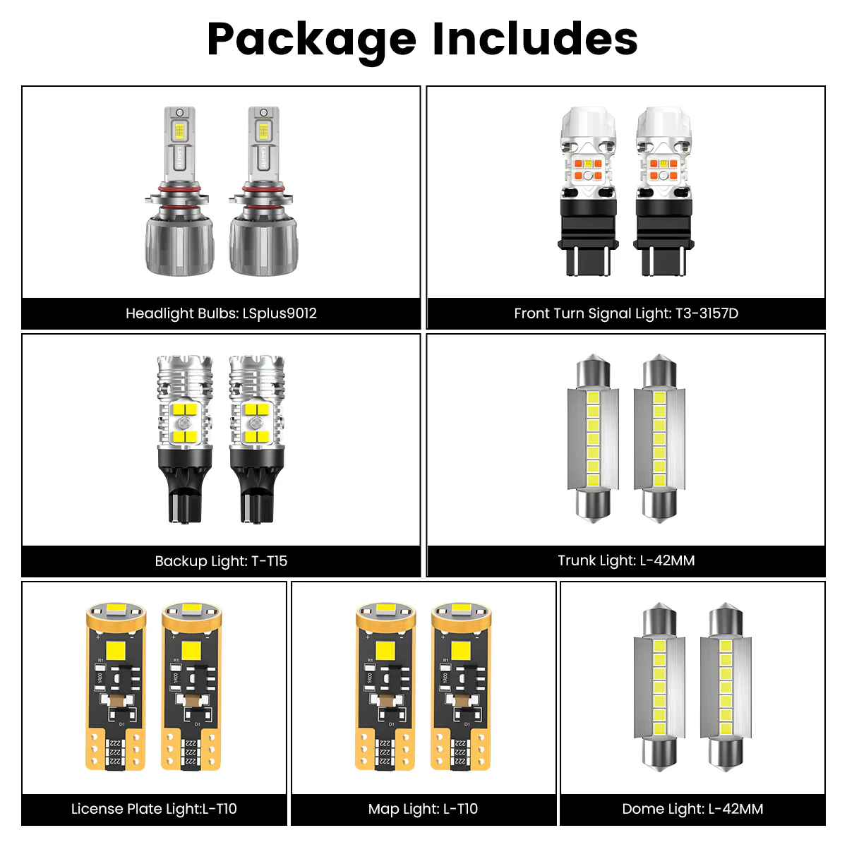 Fit for 2011-2014 Ford Edge The Brightest LED Bulbs Upgrade | Tested and Verified - Image 2