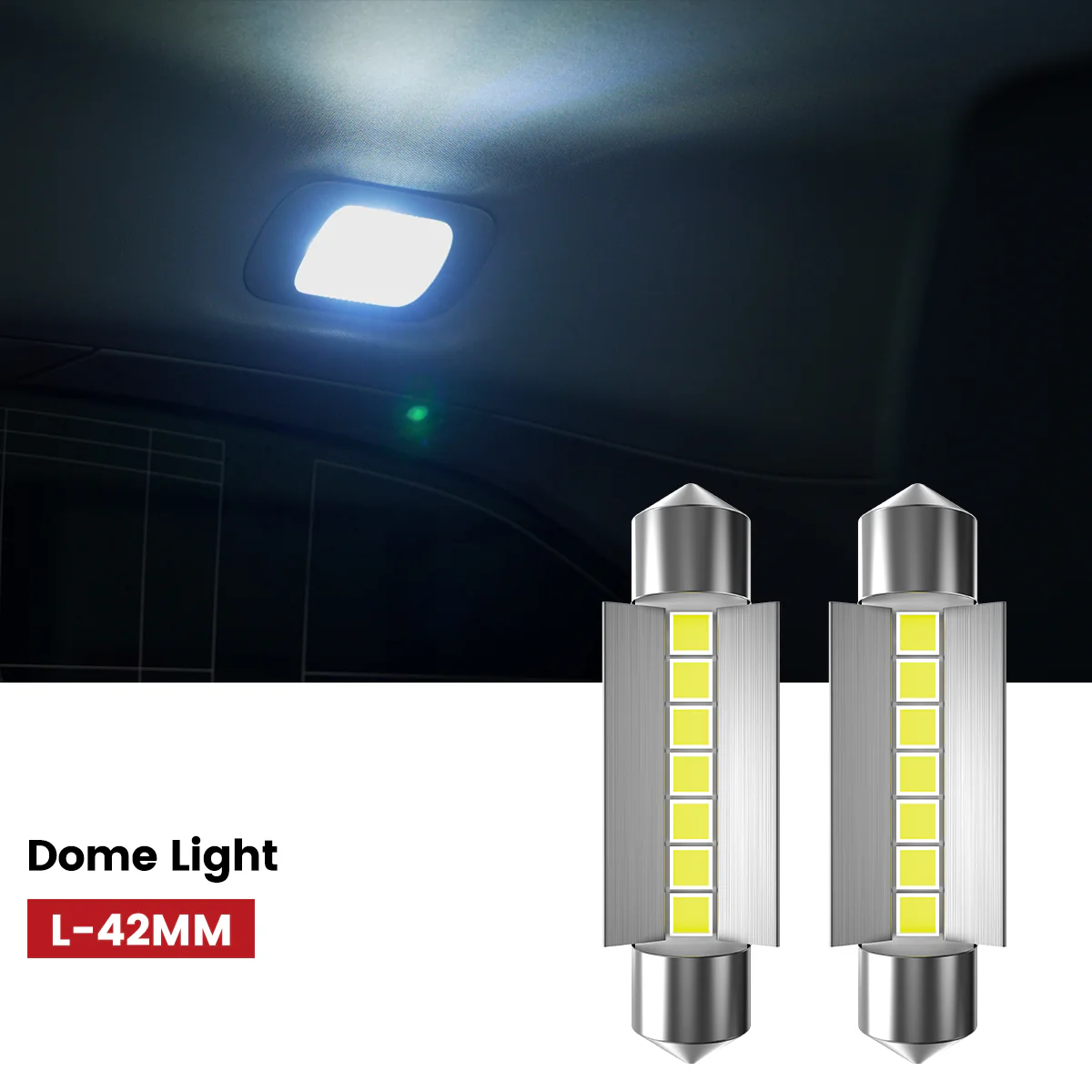 Fit for 2011-2014 Ford Edge The Brightest LED Bulbs Upgrade | Tested and Verified - Image 36