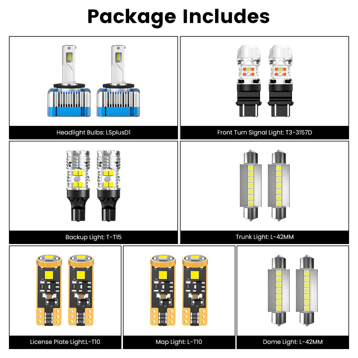 Fit for 2011-2014 Ford Edge The Brightest LED Bulbs Upgrade | Tested and Verified - Image 5