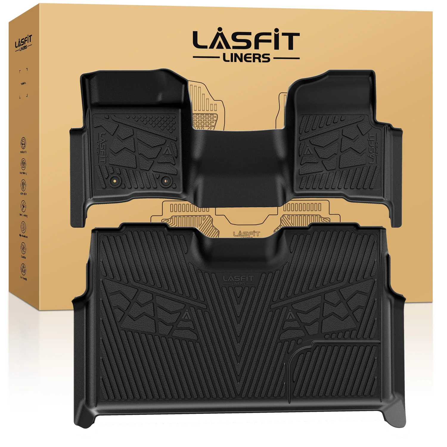 Fit for 2011-2014 Ford F-150 Floor Mats, Fit SuperCrew Cab & Carpet Floor Only - Image 20