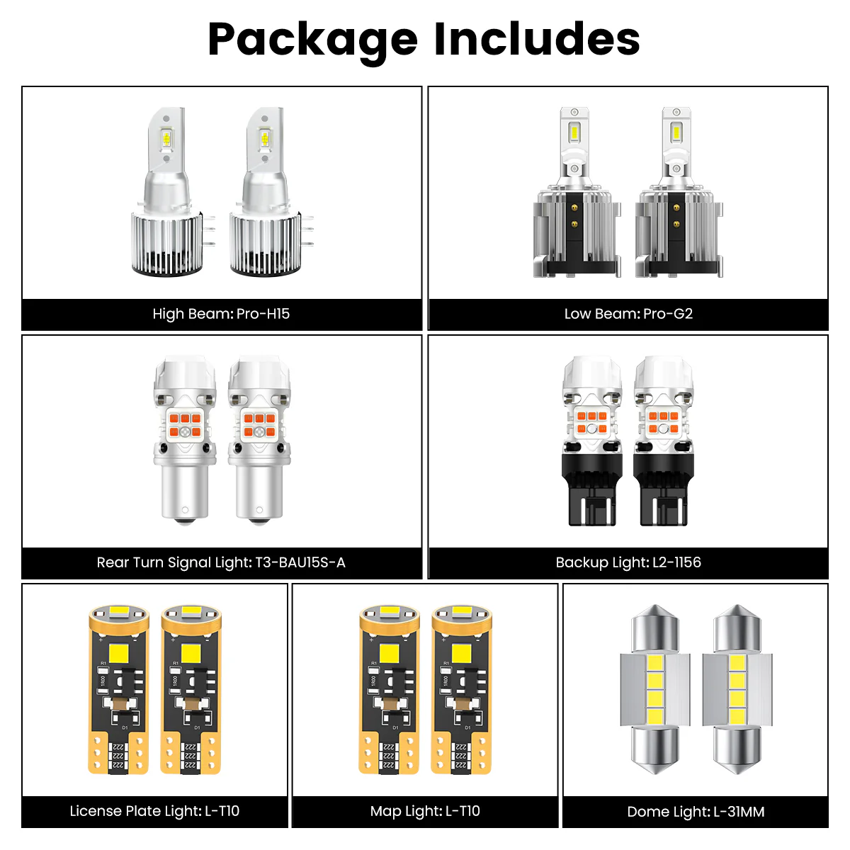 Fit for 2011-2014 Volkswagen Jetta Custom LED Bulbs Exterior Interior Light Plug n Play - Image 4