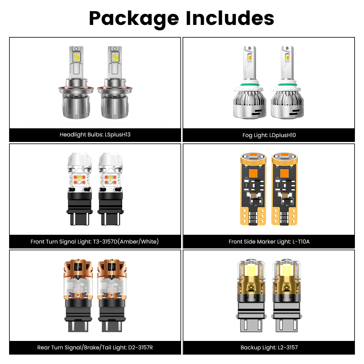 Fit for 2011-2016 Ford Chassis Cab F-350/450/550 The Brightest LED Bulbs Upgrade - Image 2