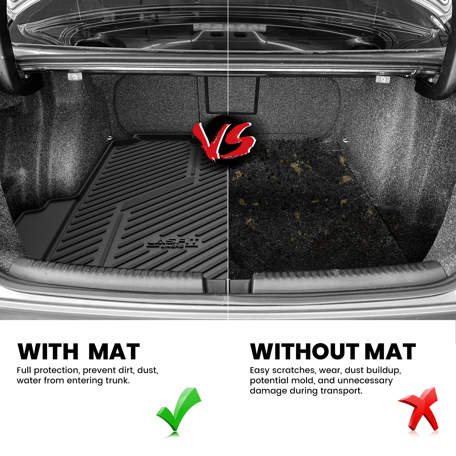 Fit for 2011-2018 Volkswagen Jetta Floor Mats or Cargo Mat, Not Fit Jetta SportWagen - Image 12