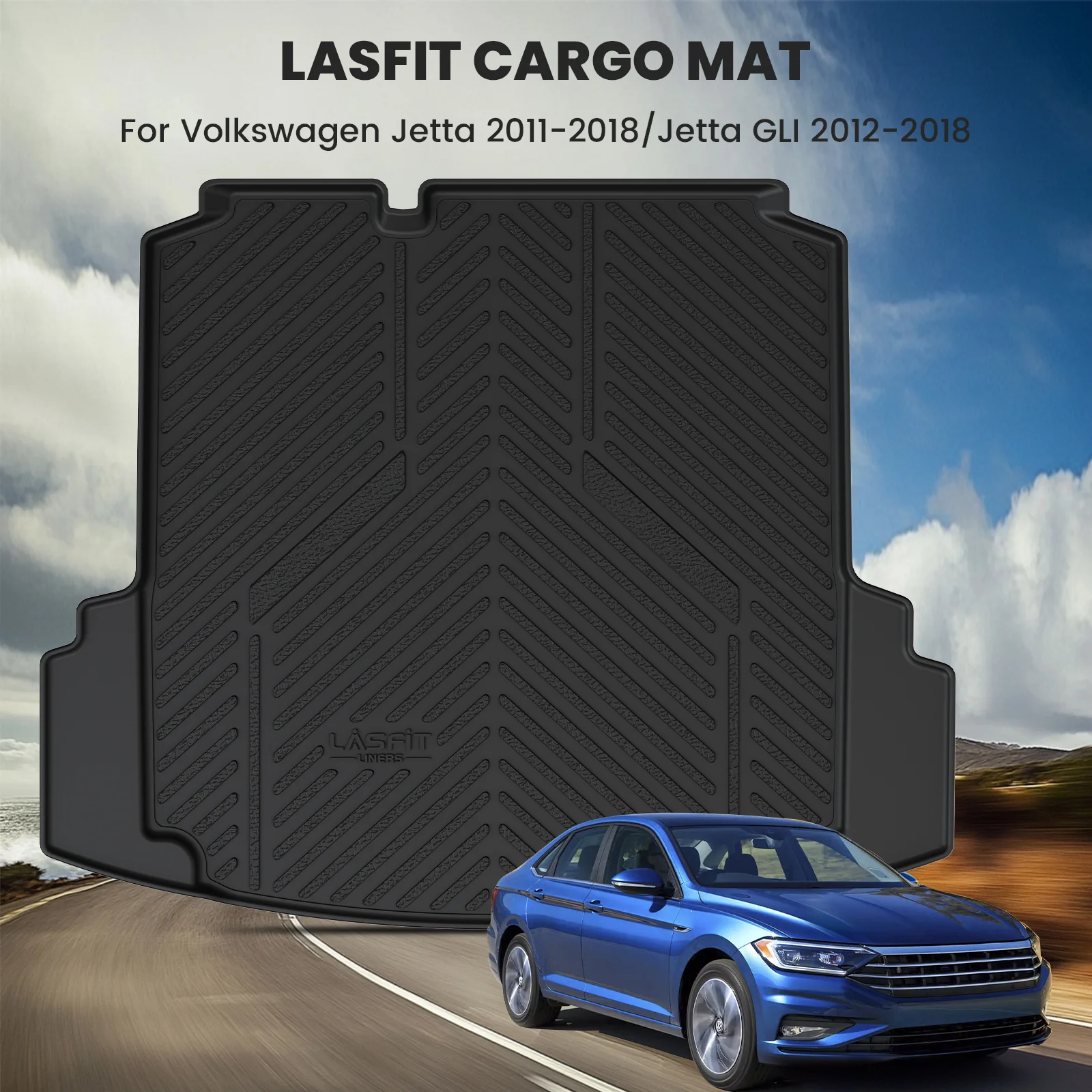 Fit for 2011-2018 Volkswagen Jetta Floor Mats or Cargo Mat, Not Fit Jetta SportWagen - Image 16