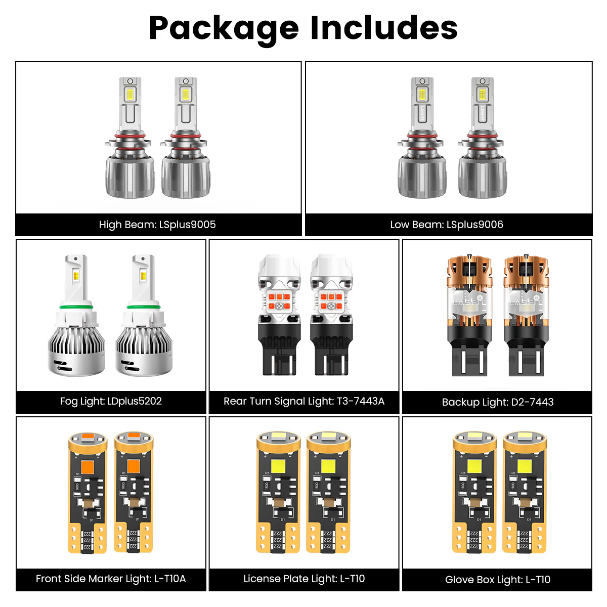 Fit for 2011-2020 Dodge Journey The Brightest LED Bulbs Upgrade - Image 3