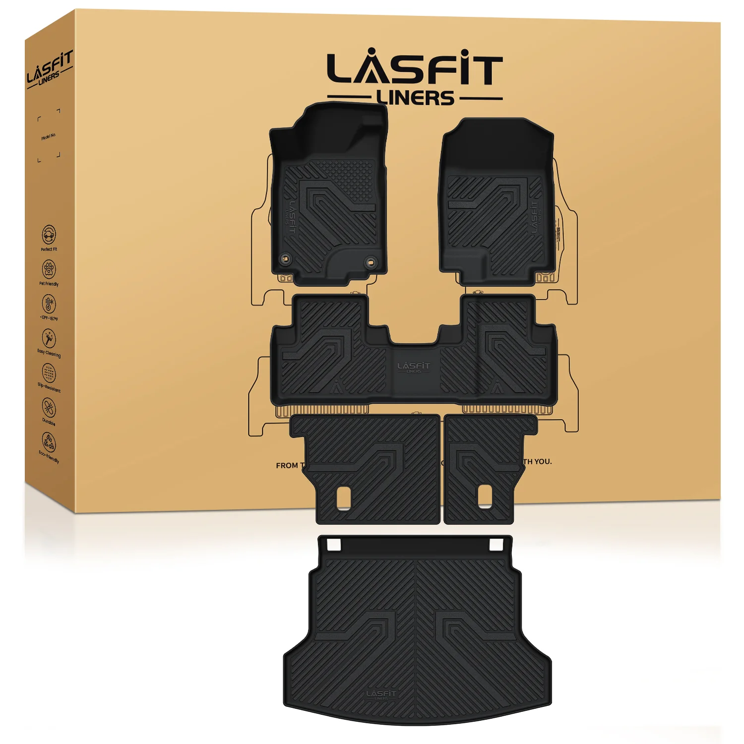 Fit for 2012-2016 Honda CR-V Floor Mats or Cargo Mat or Seatback Mat - Image 9
