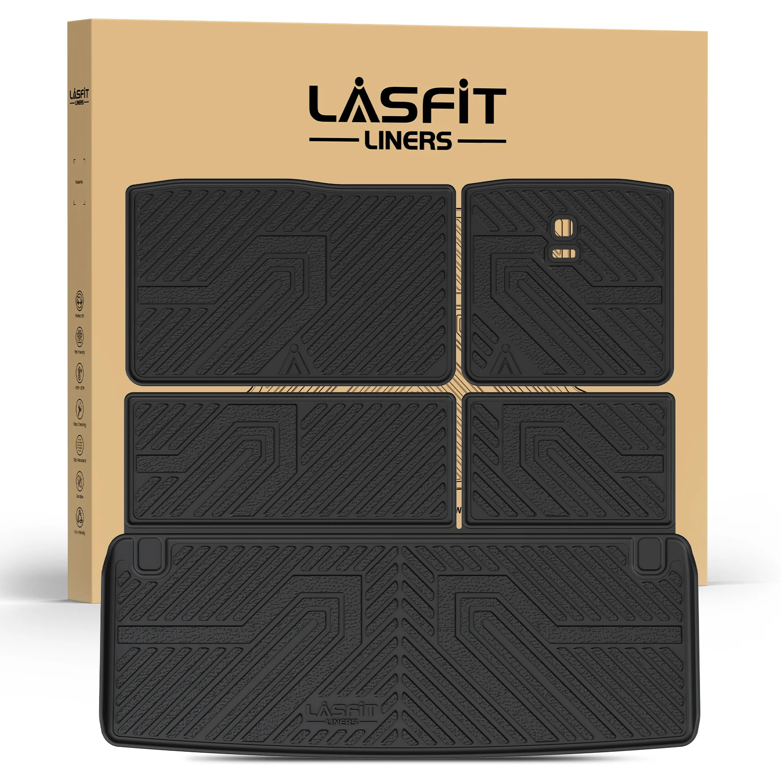 Fit for 2017-2018 Nissan Armada Custom Floor Mats TPE Material 1st & 2nd Row or Seatback & Cargo Mats - Image 20