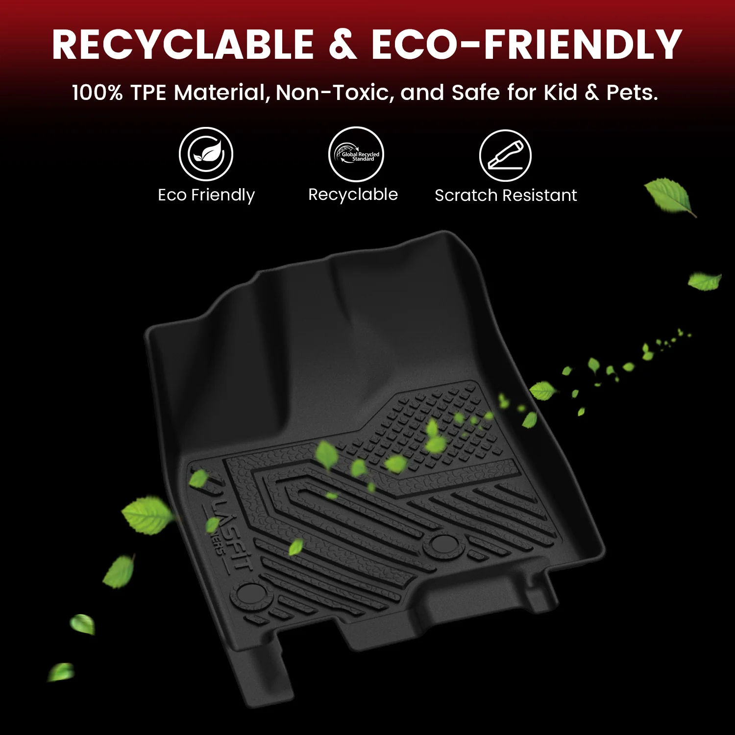 Fit for 2013-2020 Toyota Sienna Floor Mats & Cargo Mat, Not Fit Power Folding 3rd Row - Image 9