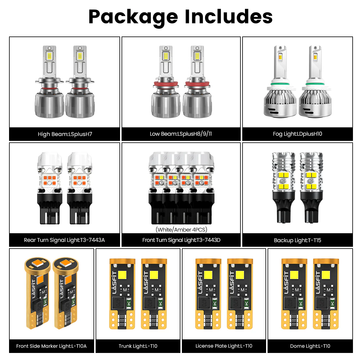 Fit for 2013-2015 Chevrolet Malibu The Brightest LED Bulbs Upgrade - Image 10