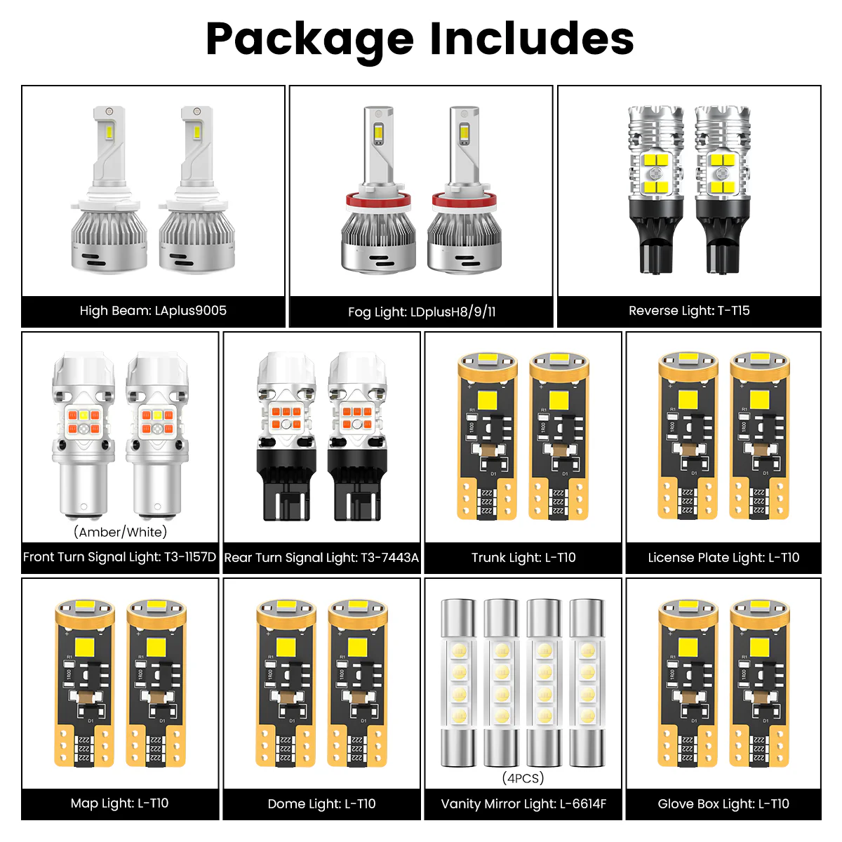 Fit for 2013-2015 Honda Accord LED Bulbs Upgrade | Tested and Verified - Image 13