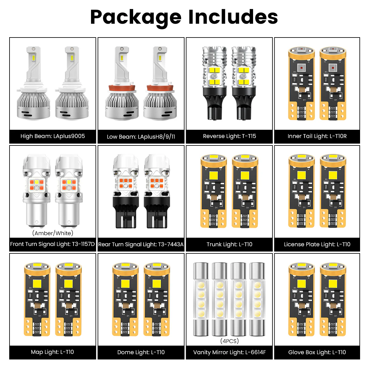 Fit for 2013-2015 Honda Accord LED Bulbs Upgrade | Tested and Verified - Image 8
