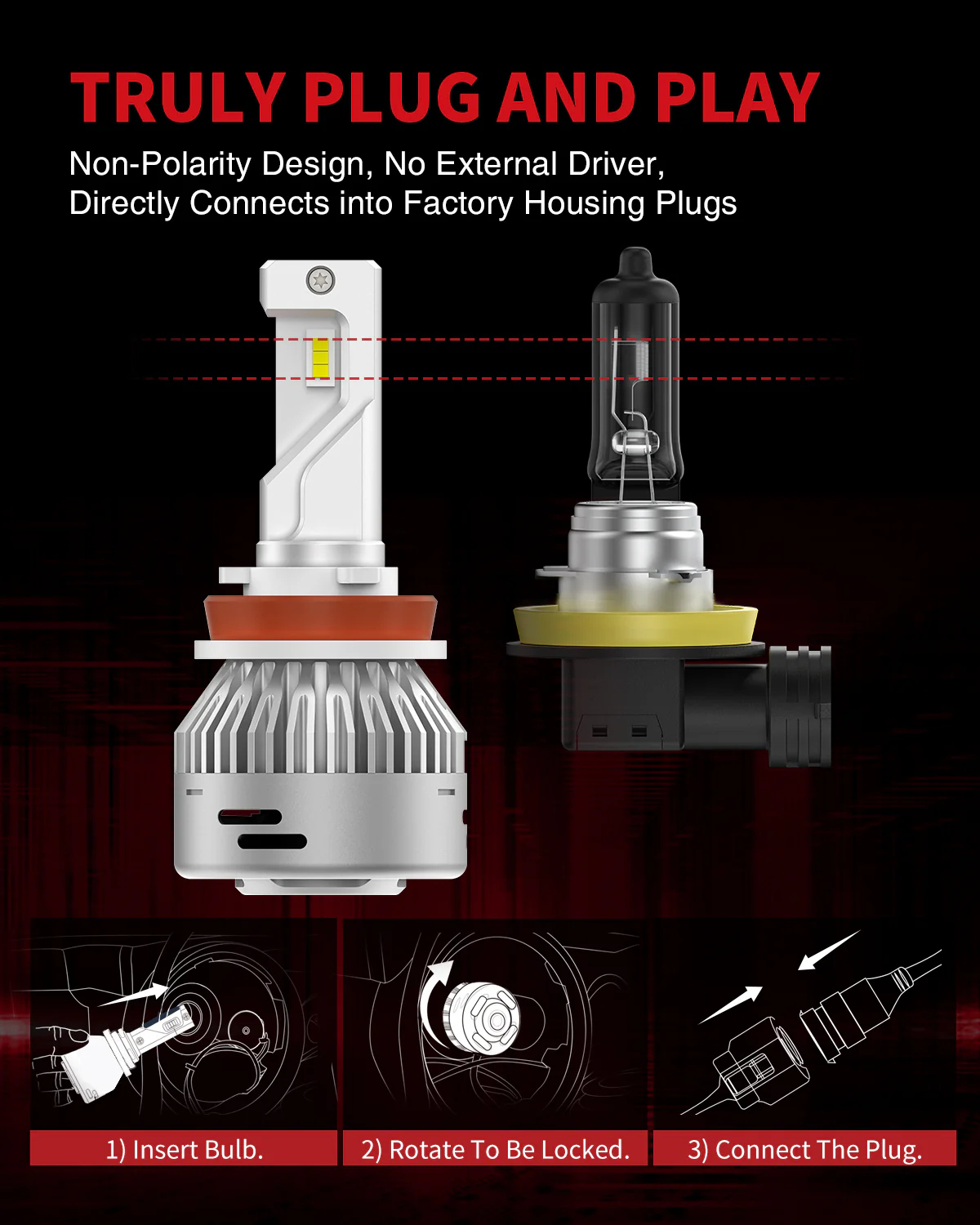 Fit for 2016-2018 Ram 1500 LED Bulbs Upgrade | Tested and Verified - Image 24