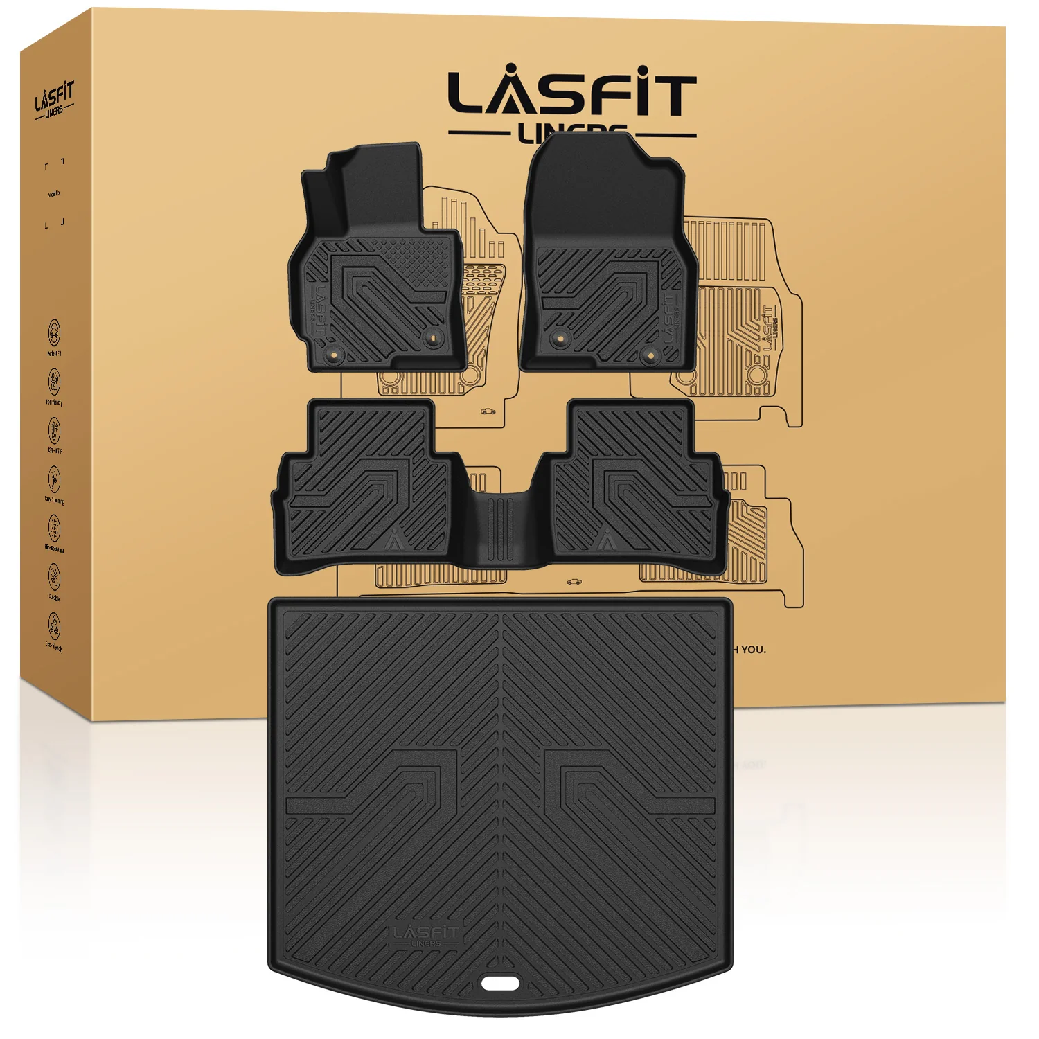 Fit for 2013-2016 Mazda CX-5 Floor Mats & Cargo Mat, Fit Models Before 2016.5 - Image 9
