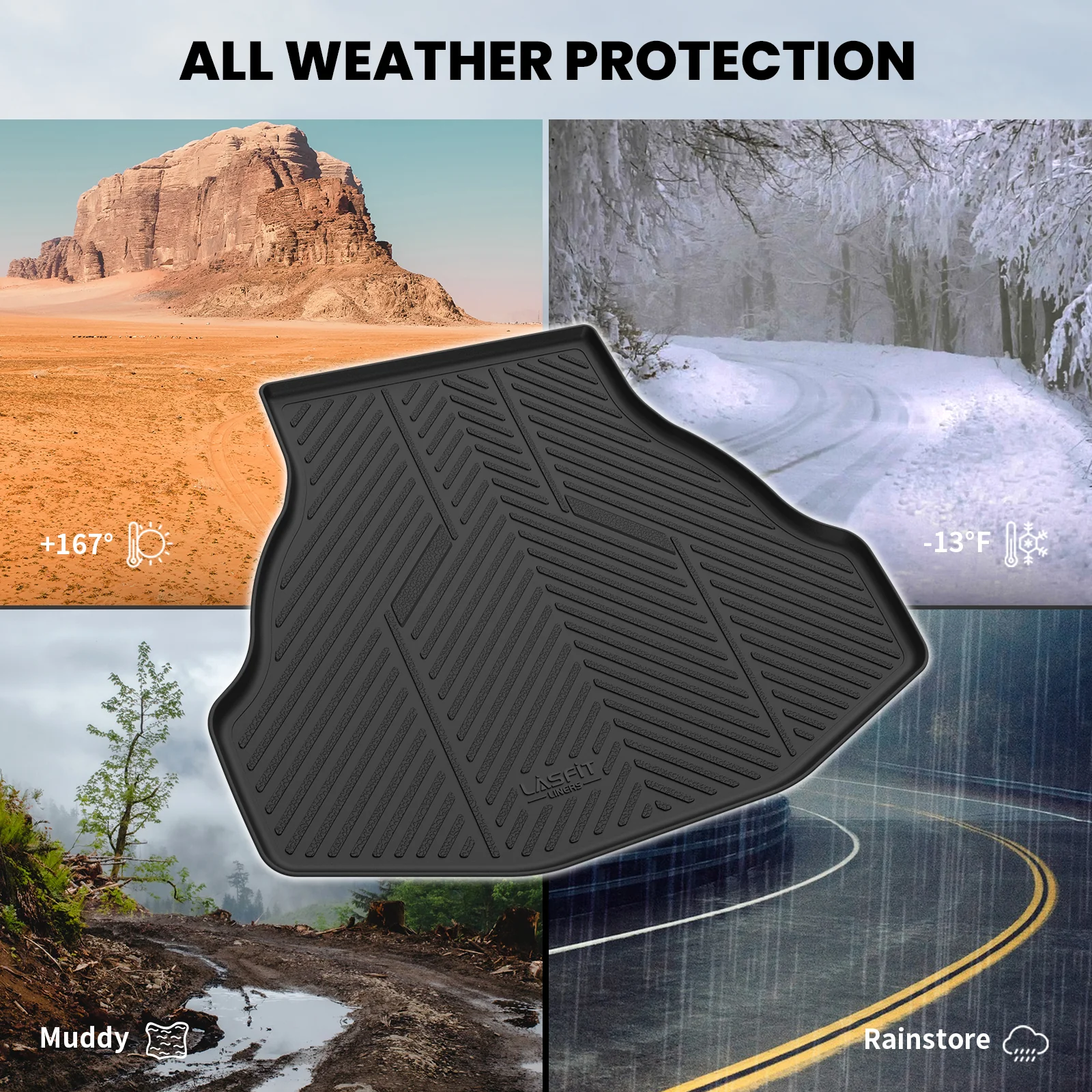 Fit for 2013-2017 Honda Accord Floor Mats or Cargo Mat, Fit Sedan Only - Image 13