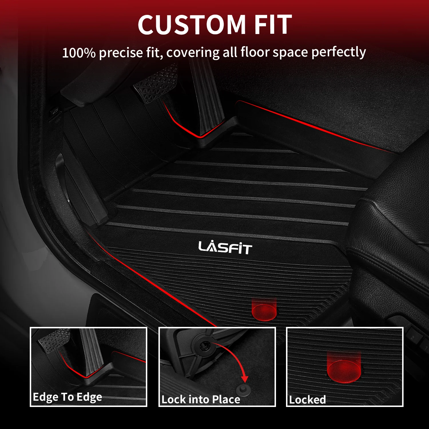 Fit for 2012-2018 BMW 3 Series Floor Mats, Fit sedan & RWD Only, Don't Fit XDrive or GT - Image 3