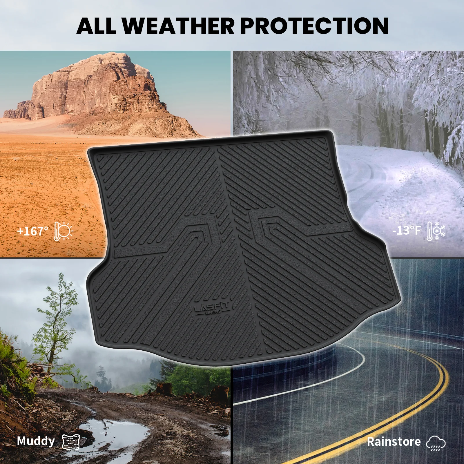 Fit for 2013-2018 Toyota RAV4 Floor Mats or Cargo Mat, Fit Gas Only - Image 22