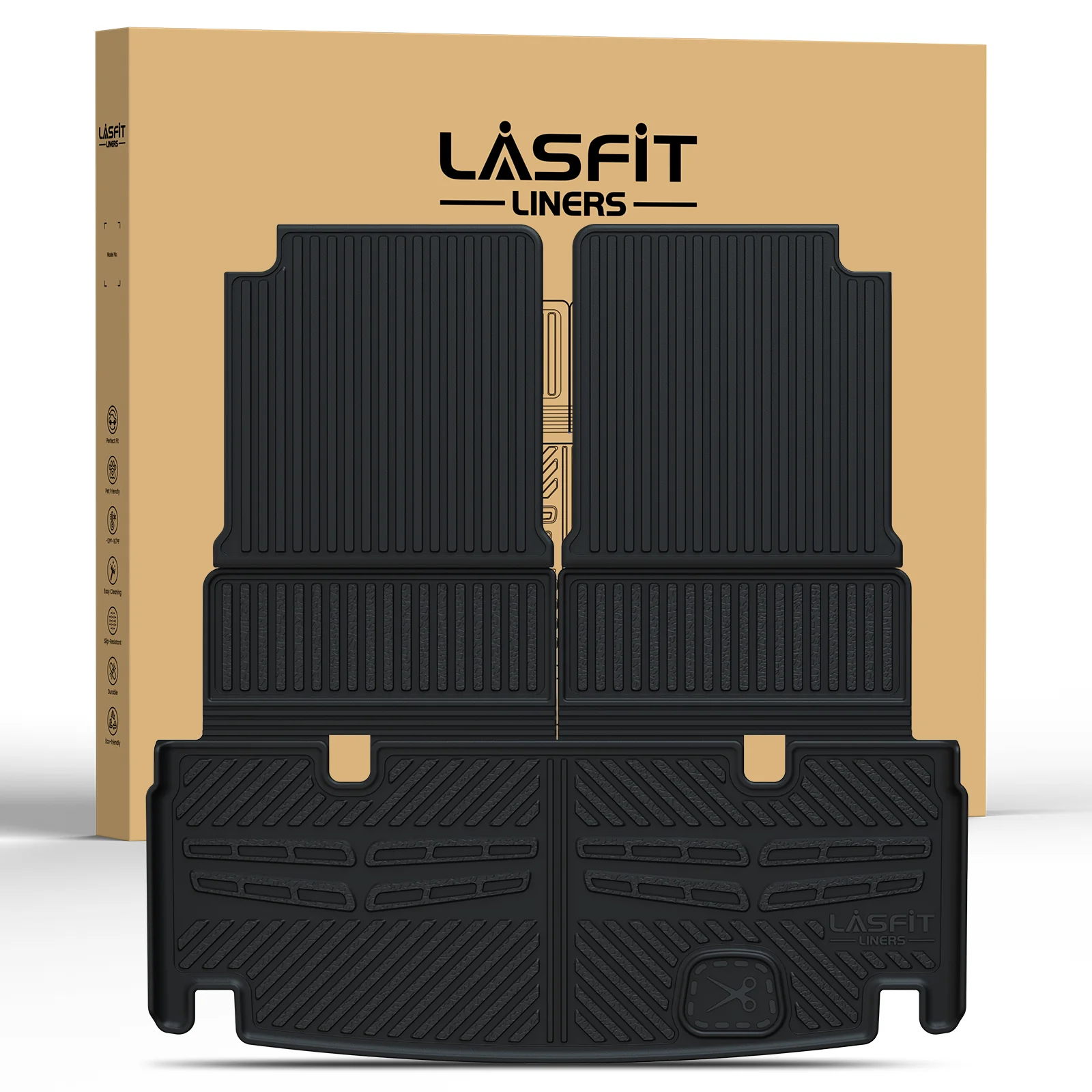Fit for 2013-2019 Mercedes-Benz GLS Floor Mats or Cargo Mat or Cargo & Seatback Mats - Image 12