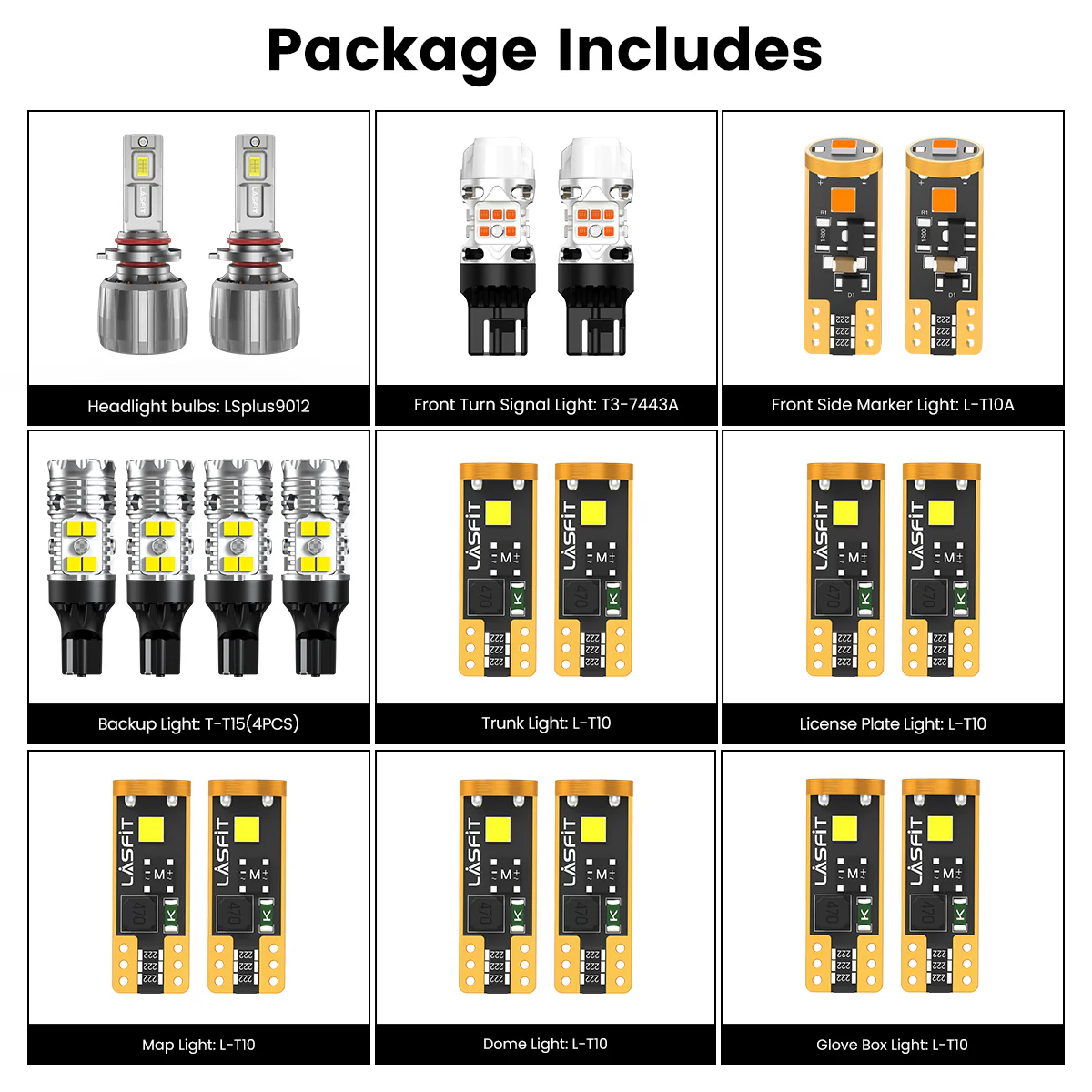 Fit for 2014-2016 Jeep Cherokee The Brightest LED Bulbs Upgrade | Tested and Verified - Image 5